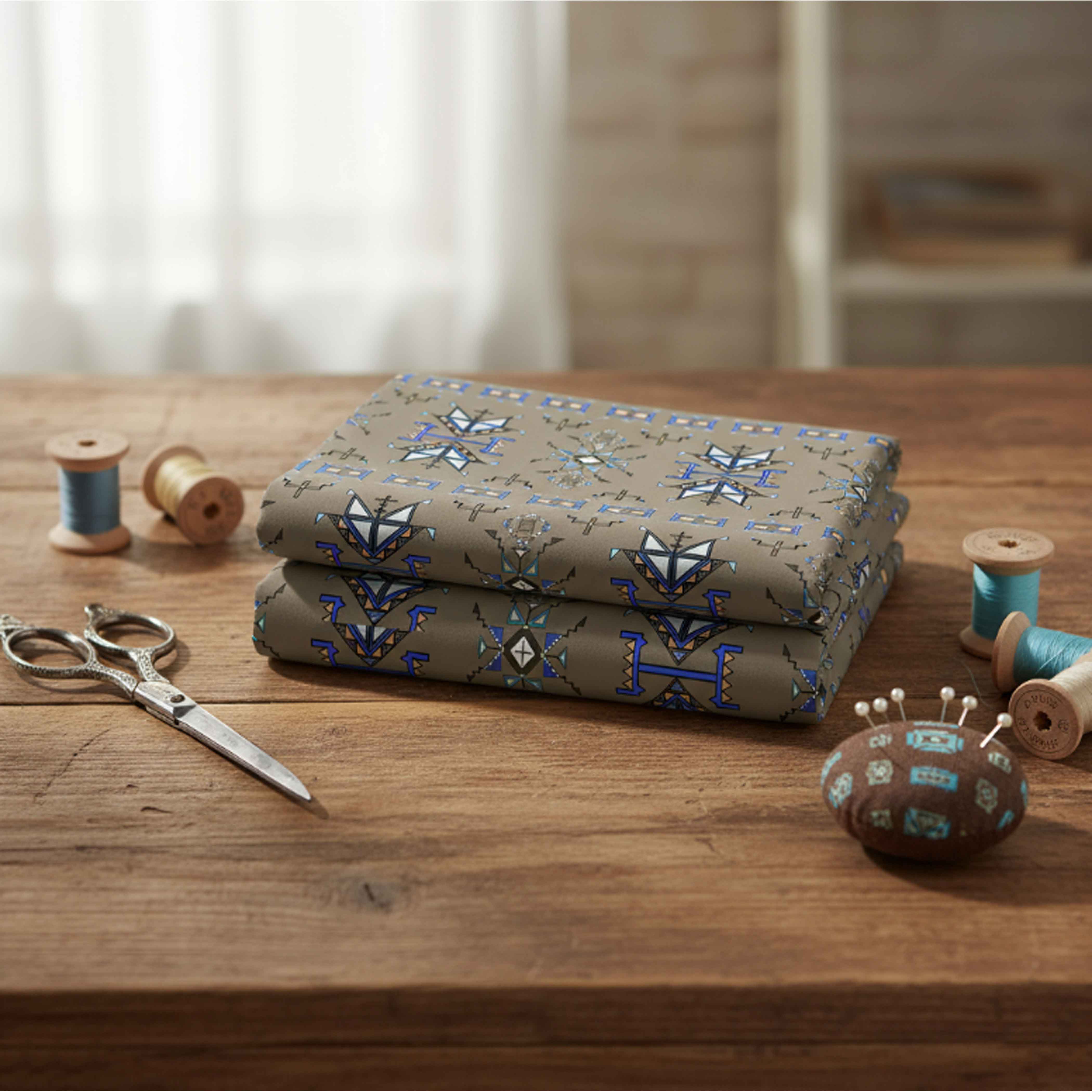 Eagle Strike Brown Cotton Poplin