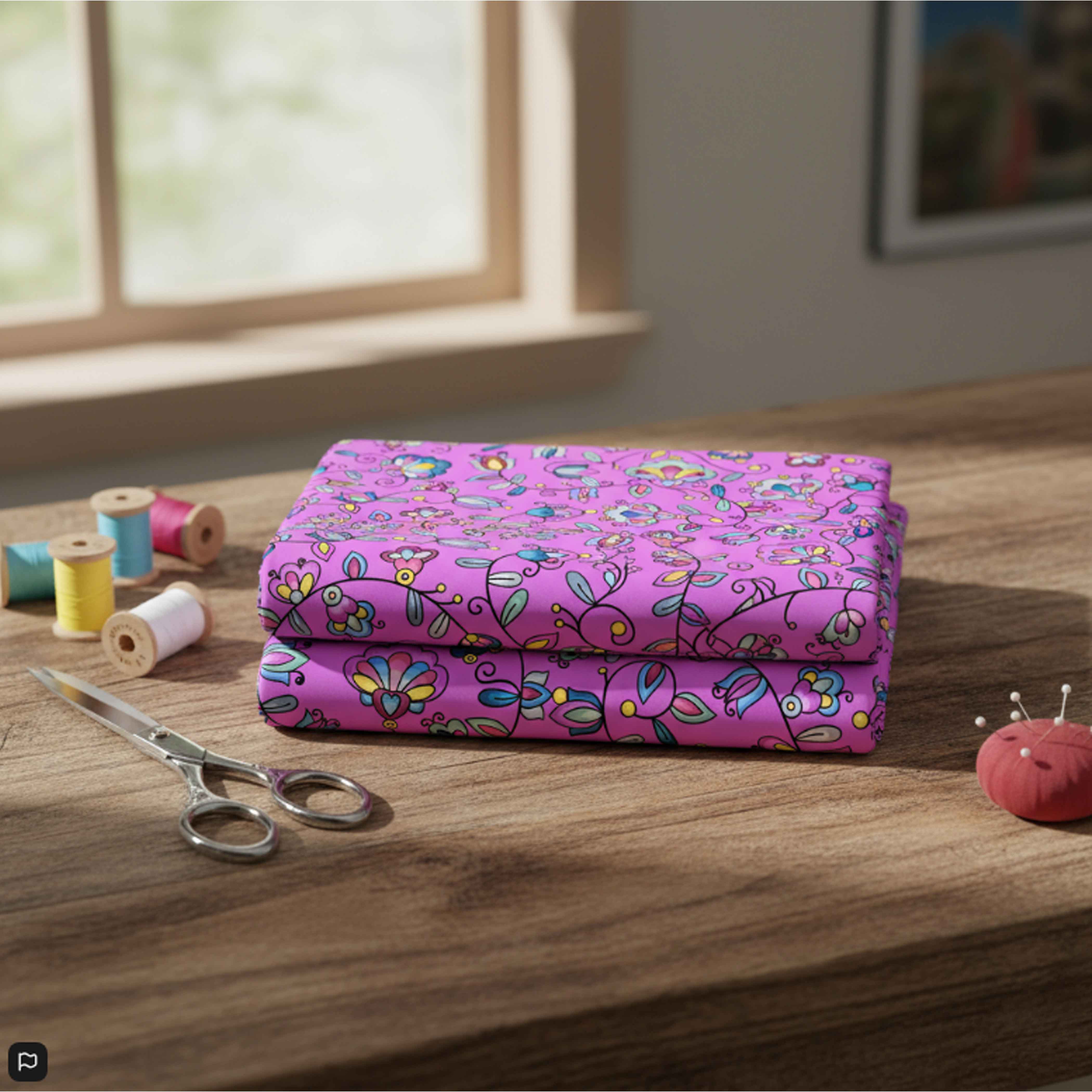 Autumn Bundle Blessing Purple Cotton Poplin