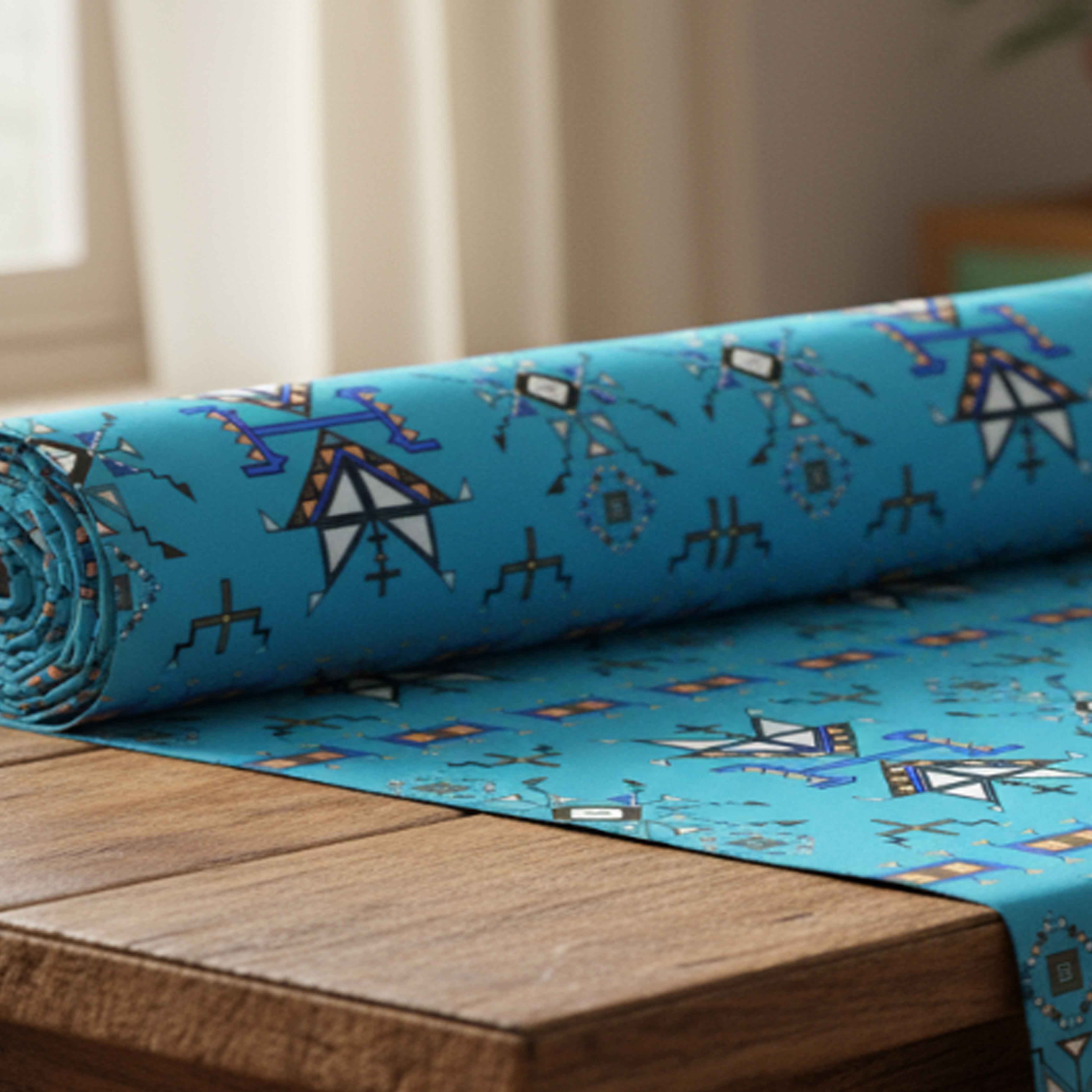 Eagle Strike Blue Cotton Poplin