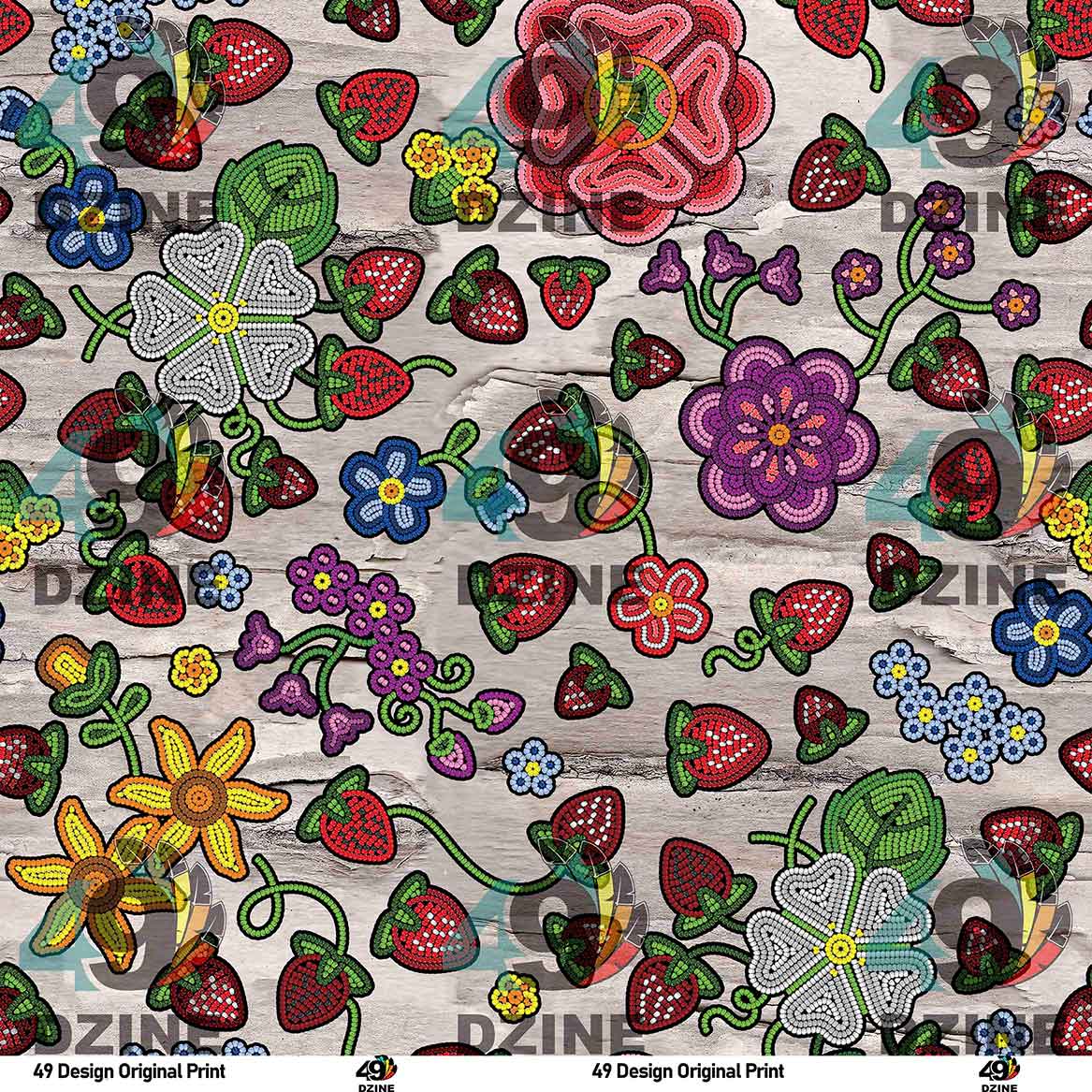 Berry Pop Cotton Fabric by the Yard