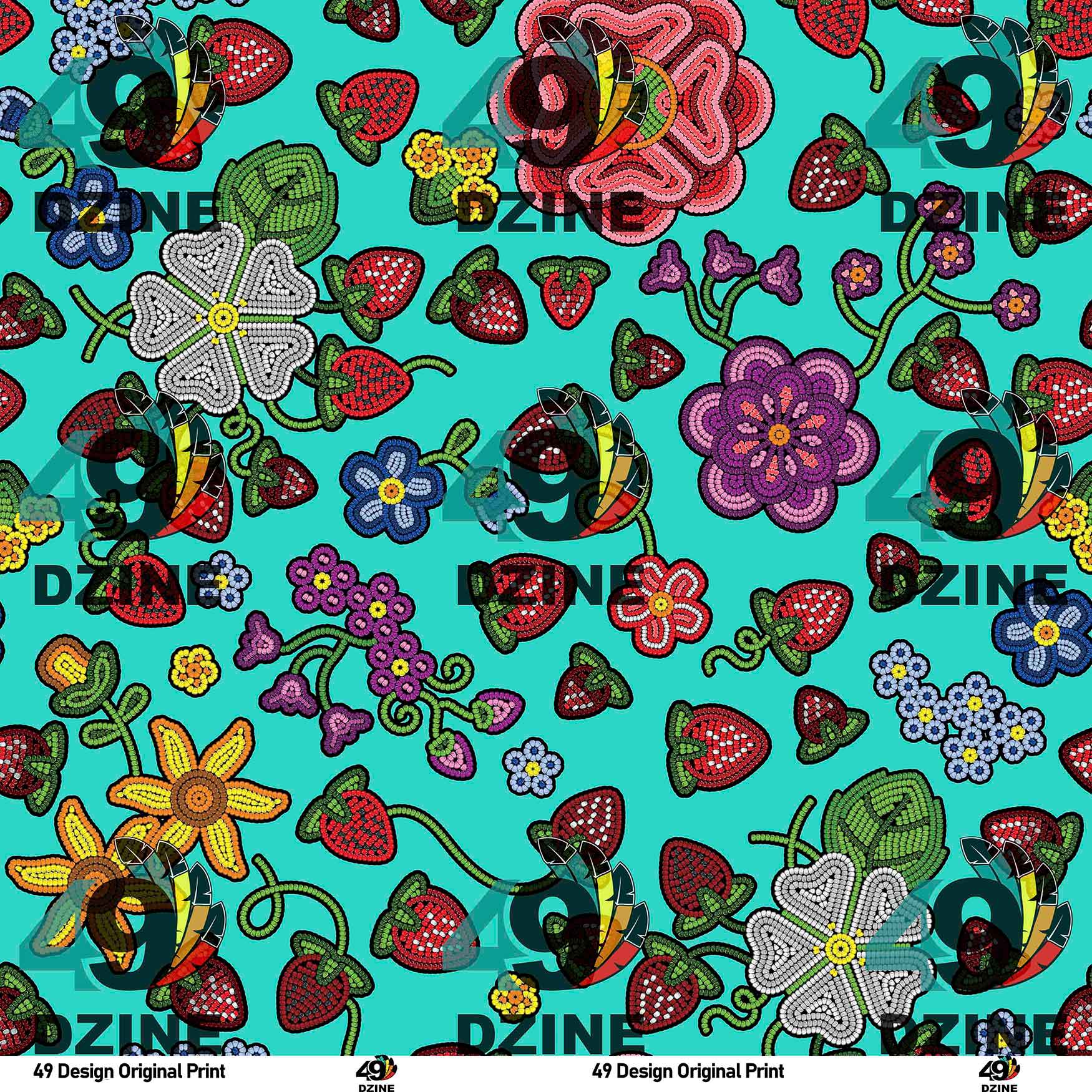 Berry Pop Cotton Fabric by the Yard