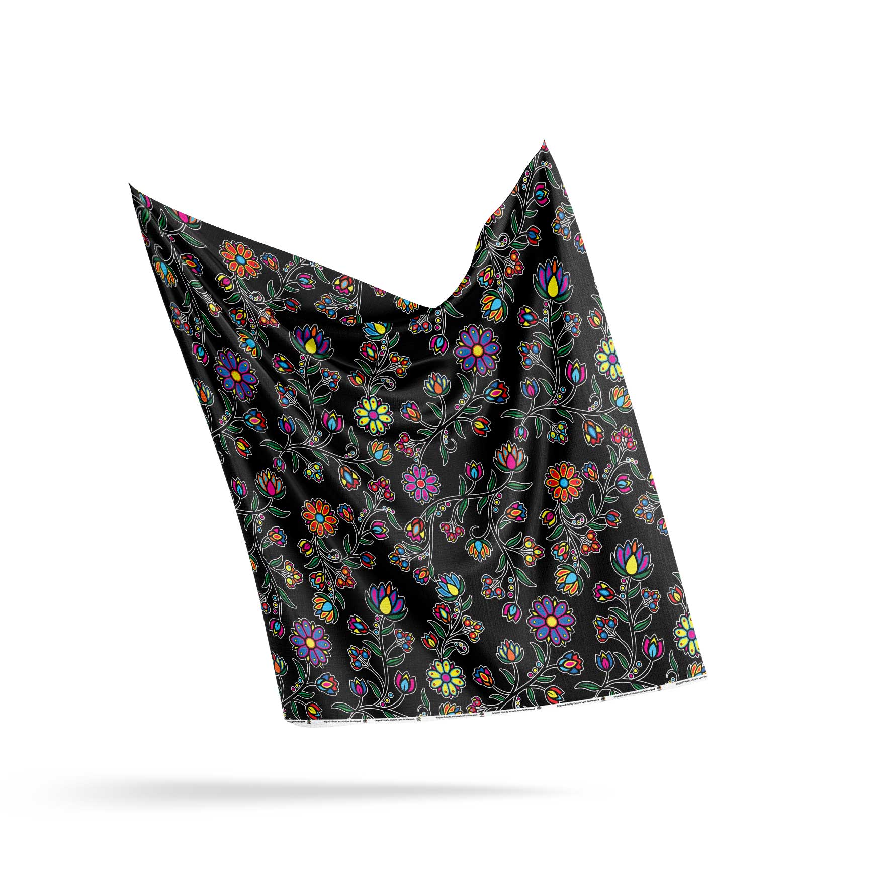 Cosmic Whisper Black 56 Inch Cotton Poplin