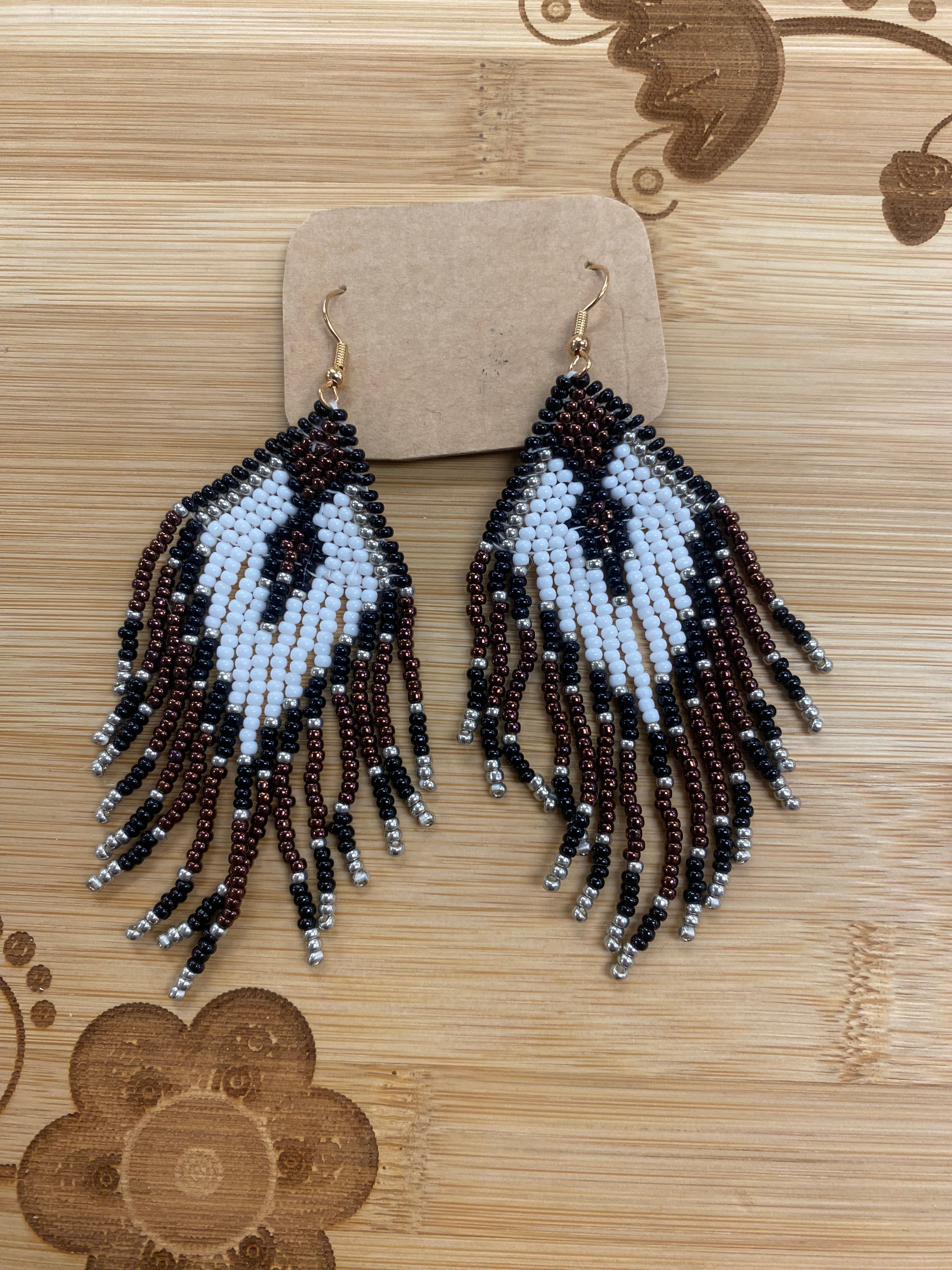 Danielle Redgun Beaded Earrings