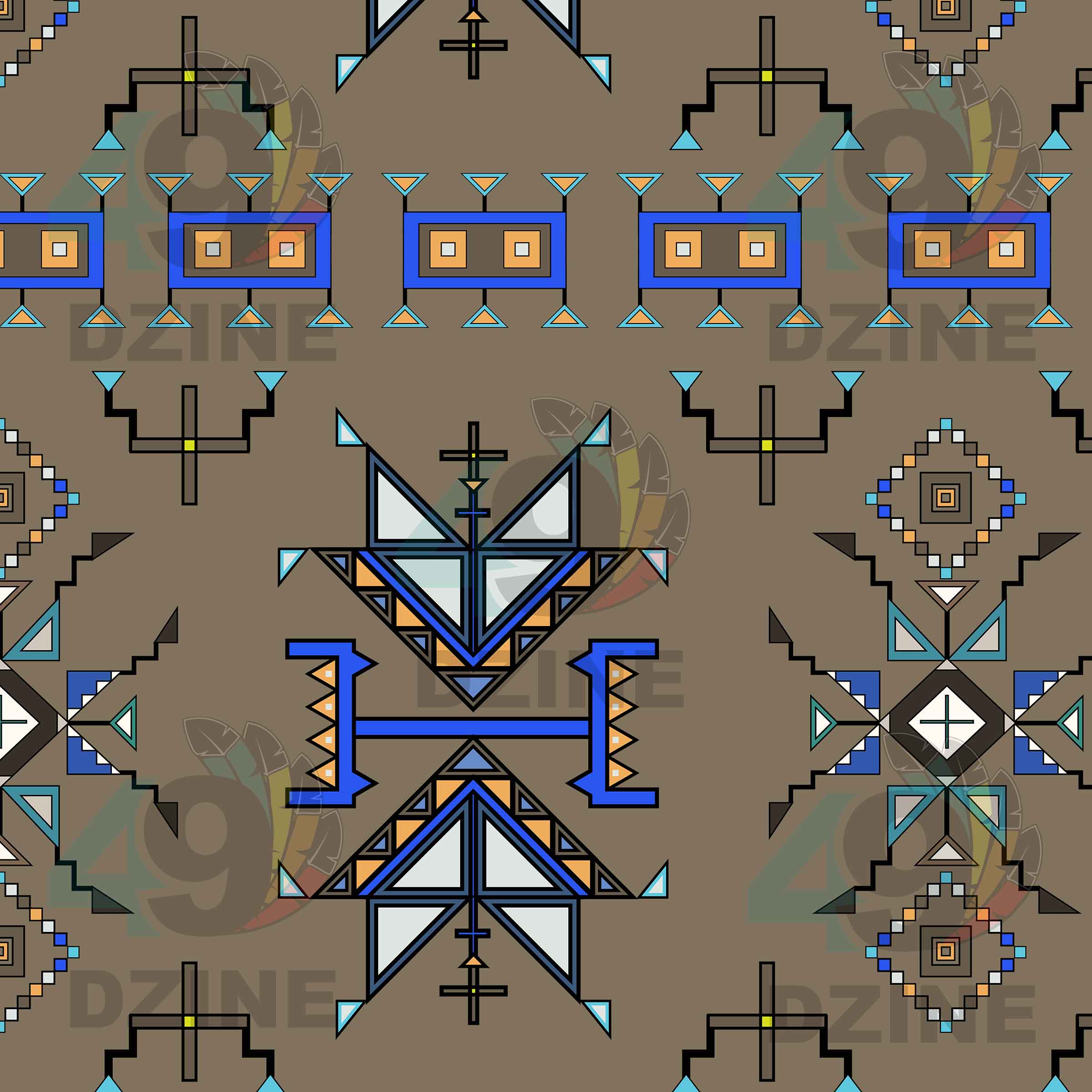 Eagle Strike Brown Cotton Poplin