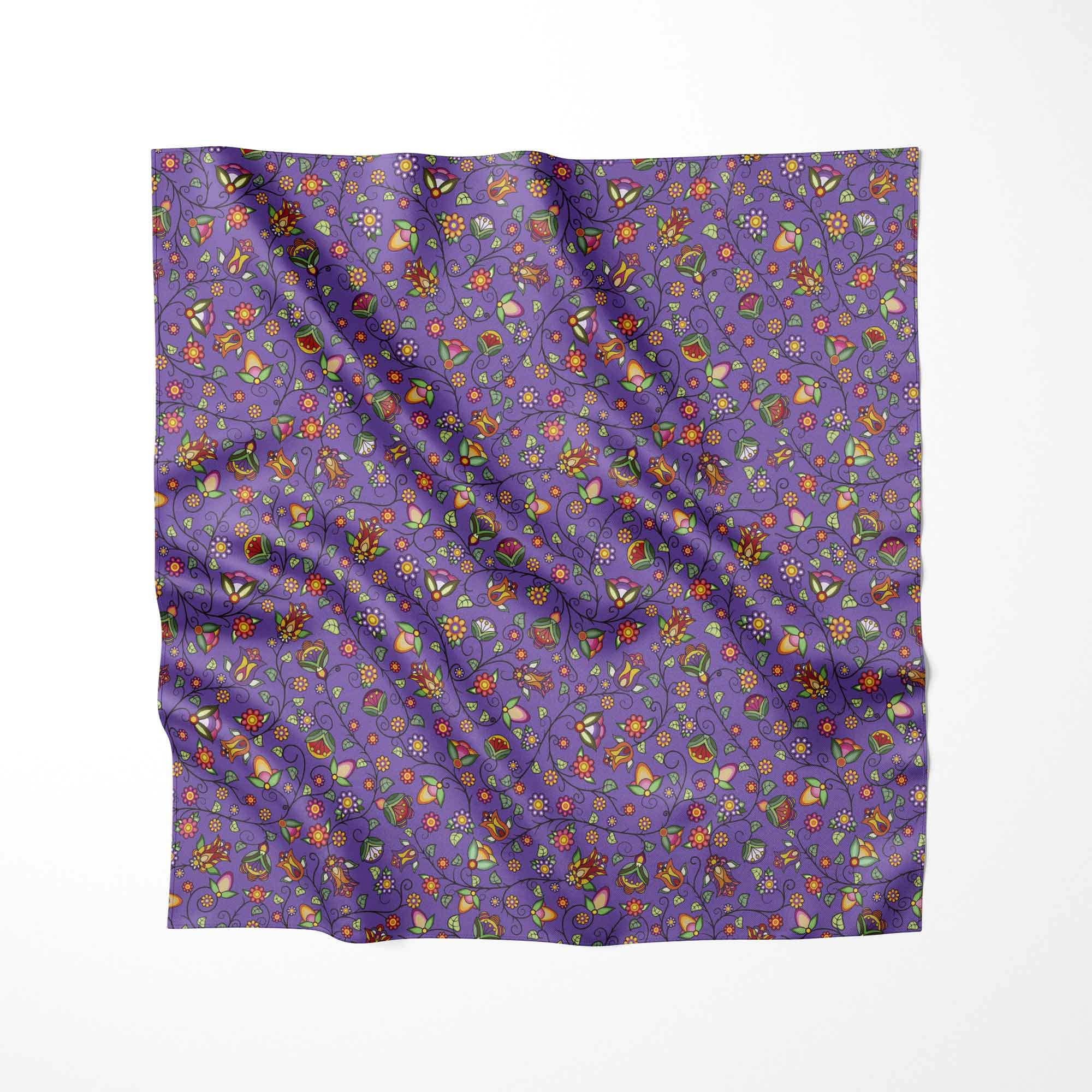 Heartbeat Petals Purple Cotton Fabric