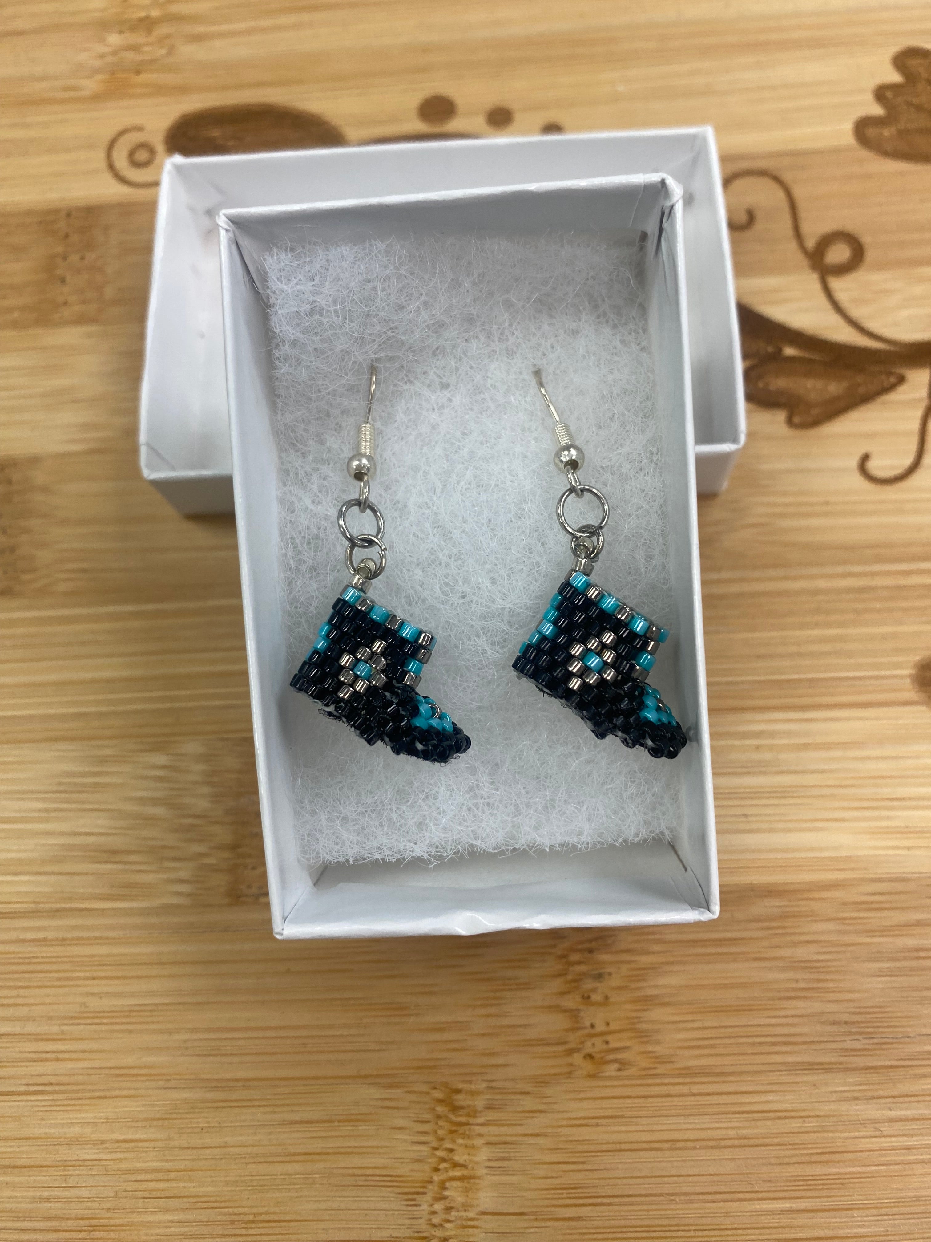 Kelly Vielle Beaded Hi-Tops Earrings