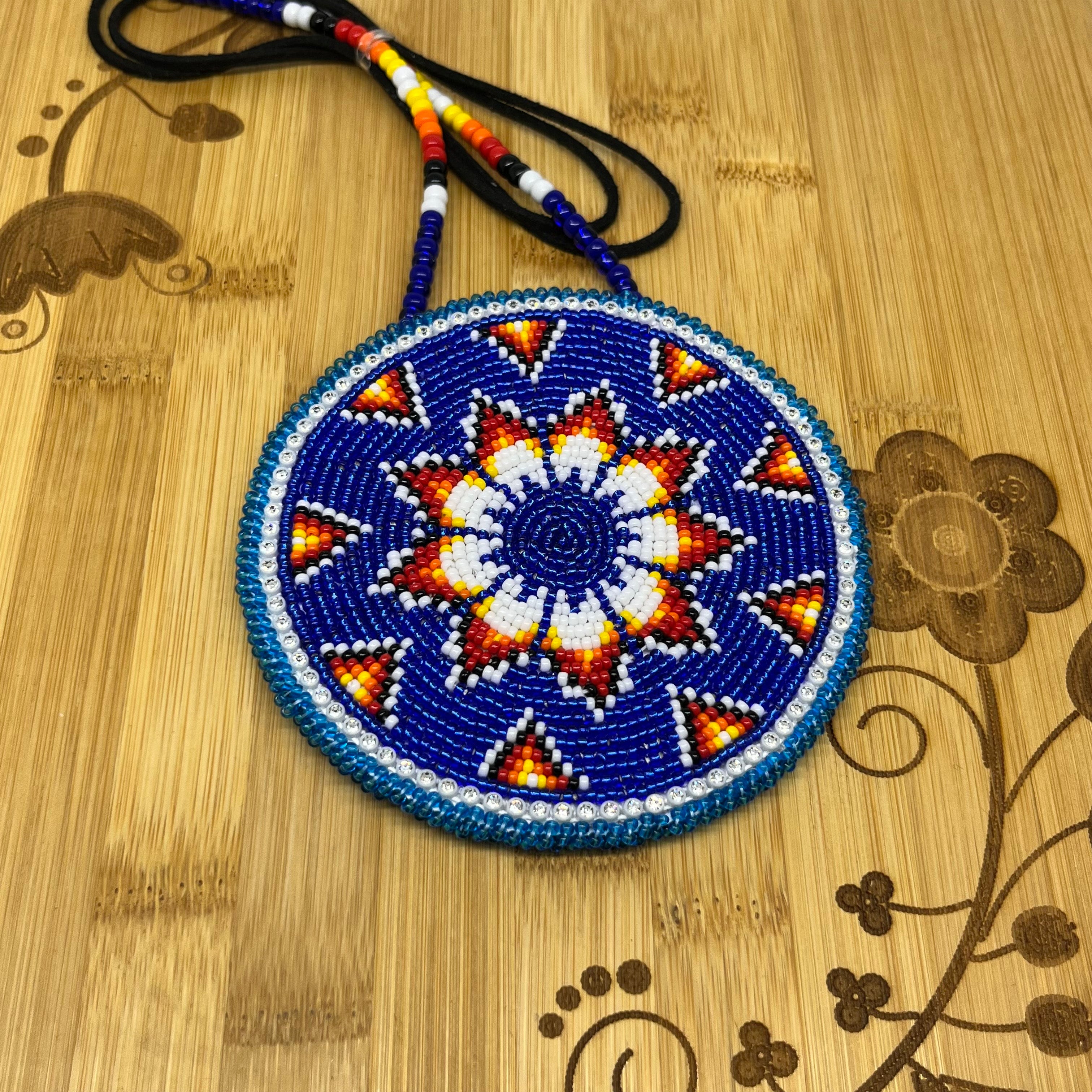 Danielle Redgun Geometric Beaded Medallion