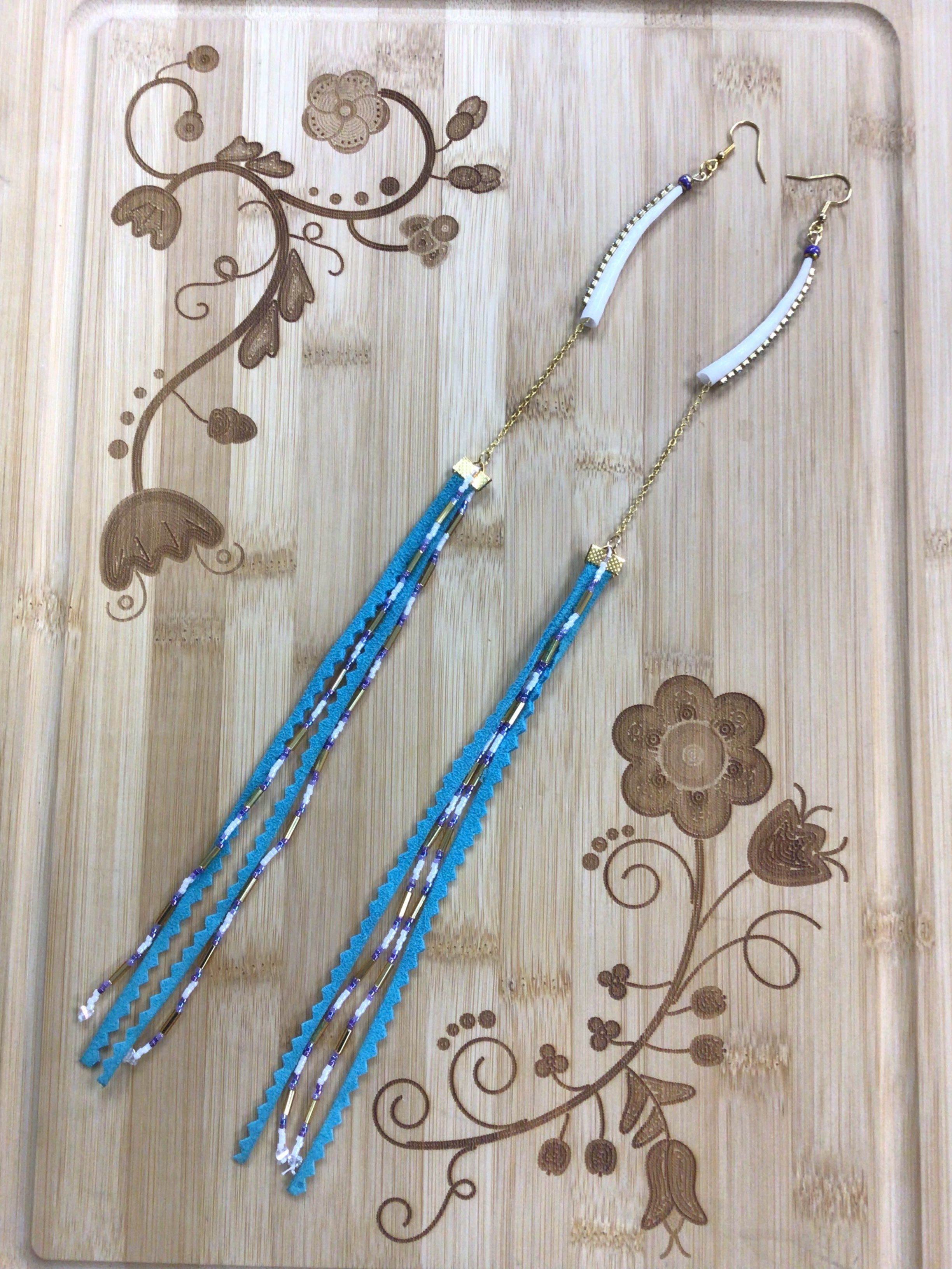 Mikey's Dentalium Earrings