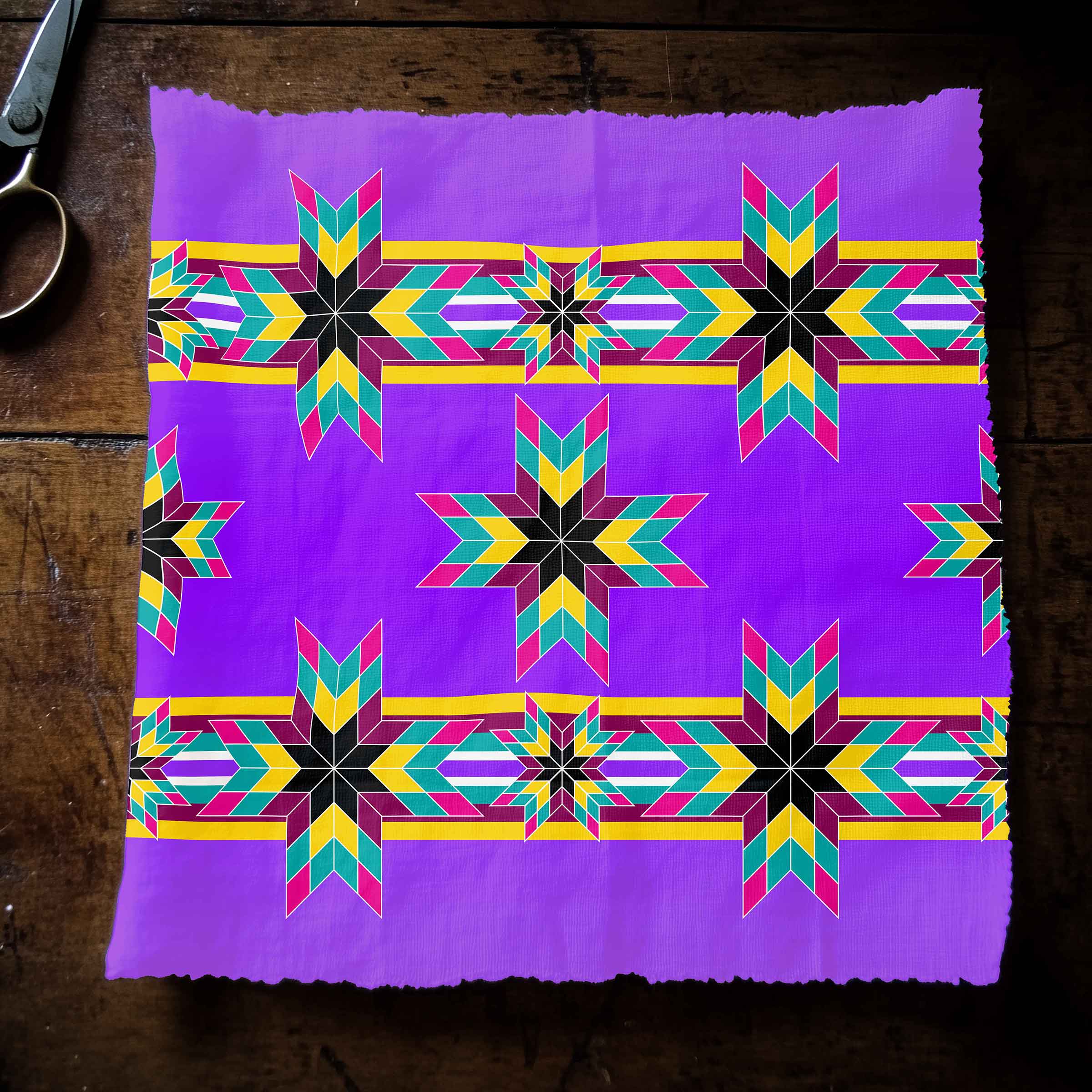 Morning Star Berry Burst Cotton Poplin