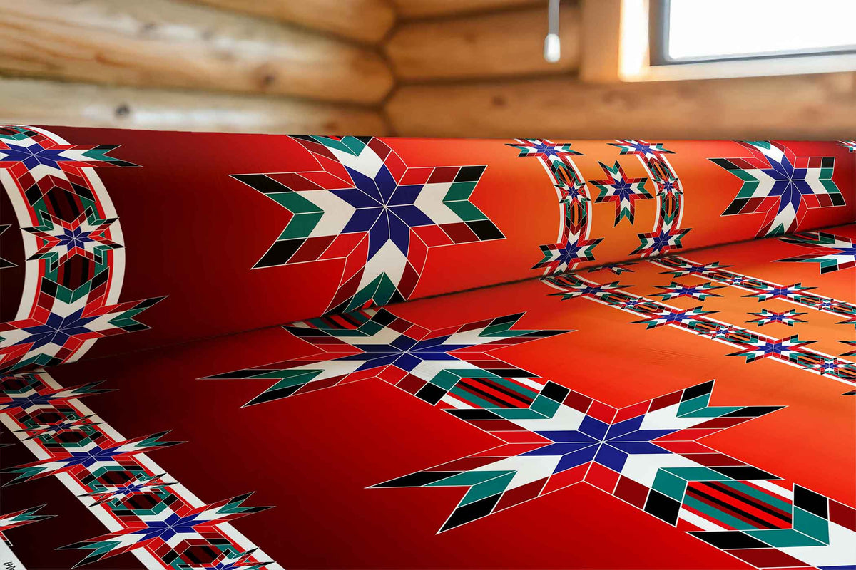 Morning Star Fire Cotton Poplin