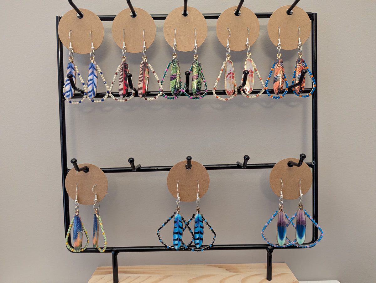Erin Thomas Feather Earrings 2