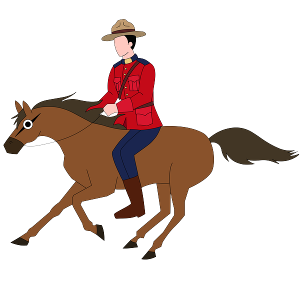 RCMP Officer 2inch by 2inch Vinyl Sticker