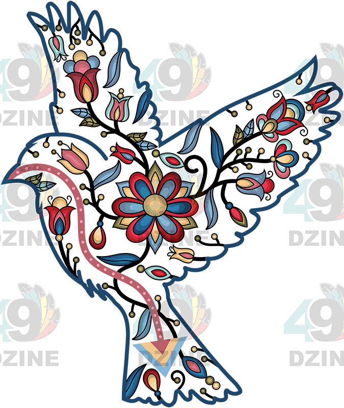 Sparrow Floral Animals 01-M Various Sizes