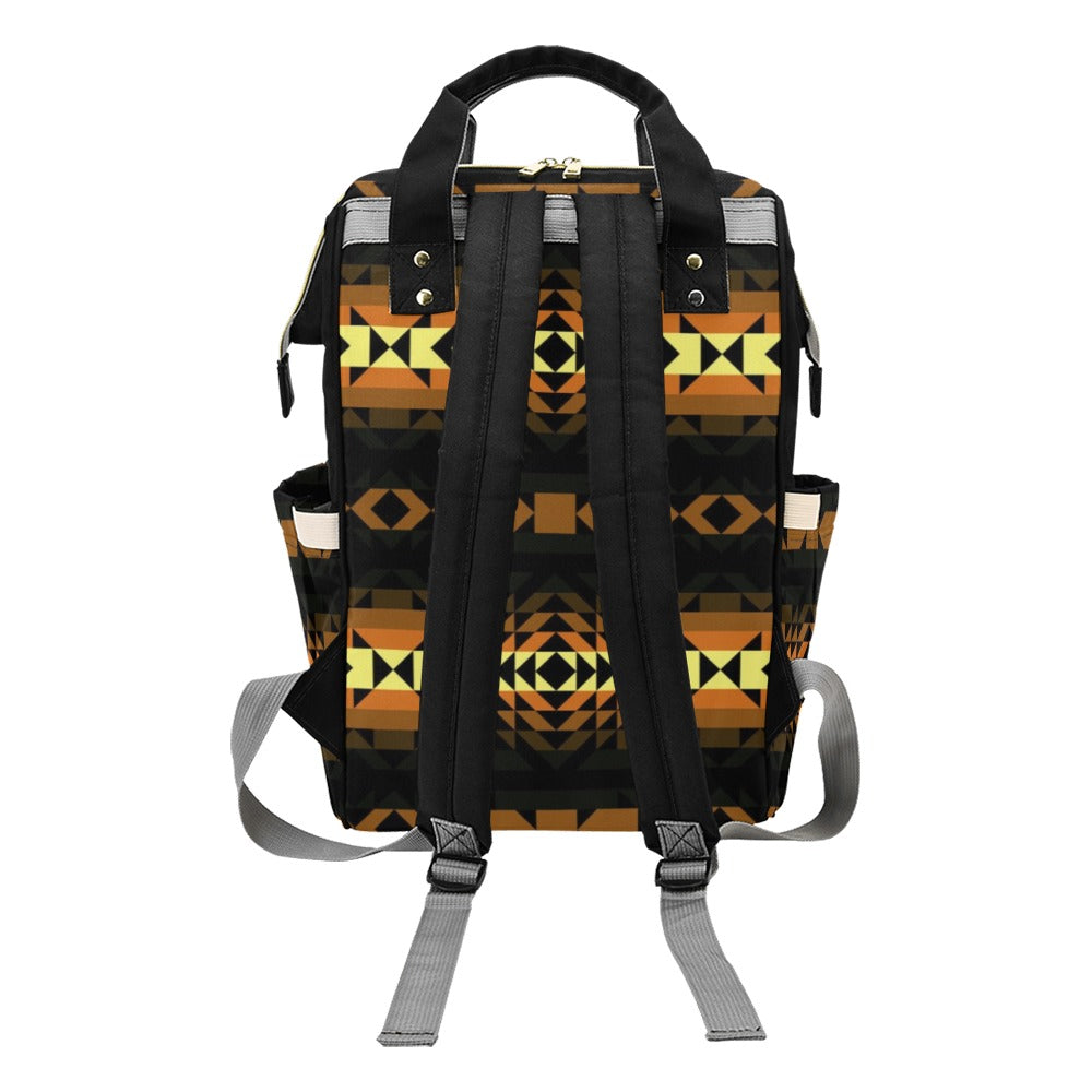 Black Rose Spring Canyon Multi-Function Diaper Backpack