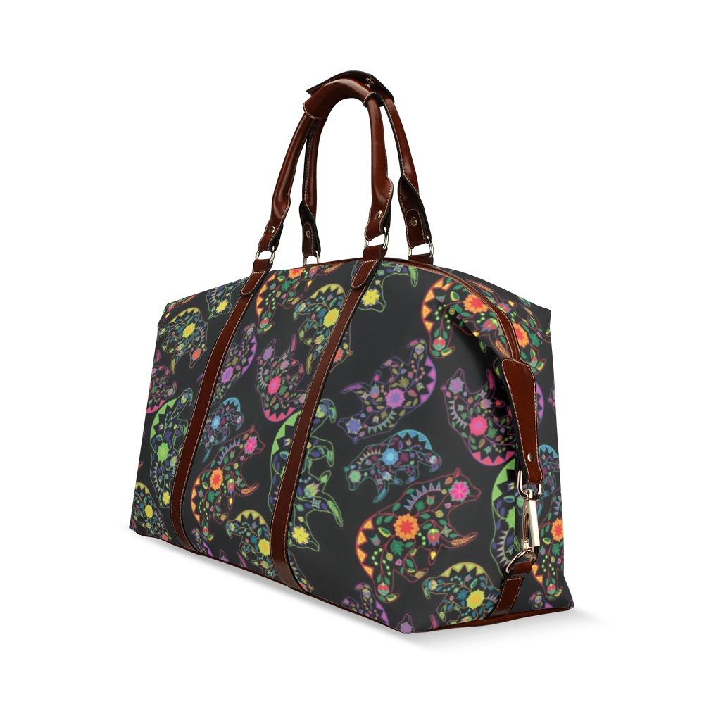 Floral Bear Classic Travel Bag (Model 1643) Remake Classic Travel Bags (1643) e-joyer 