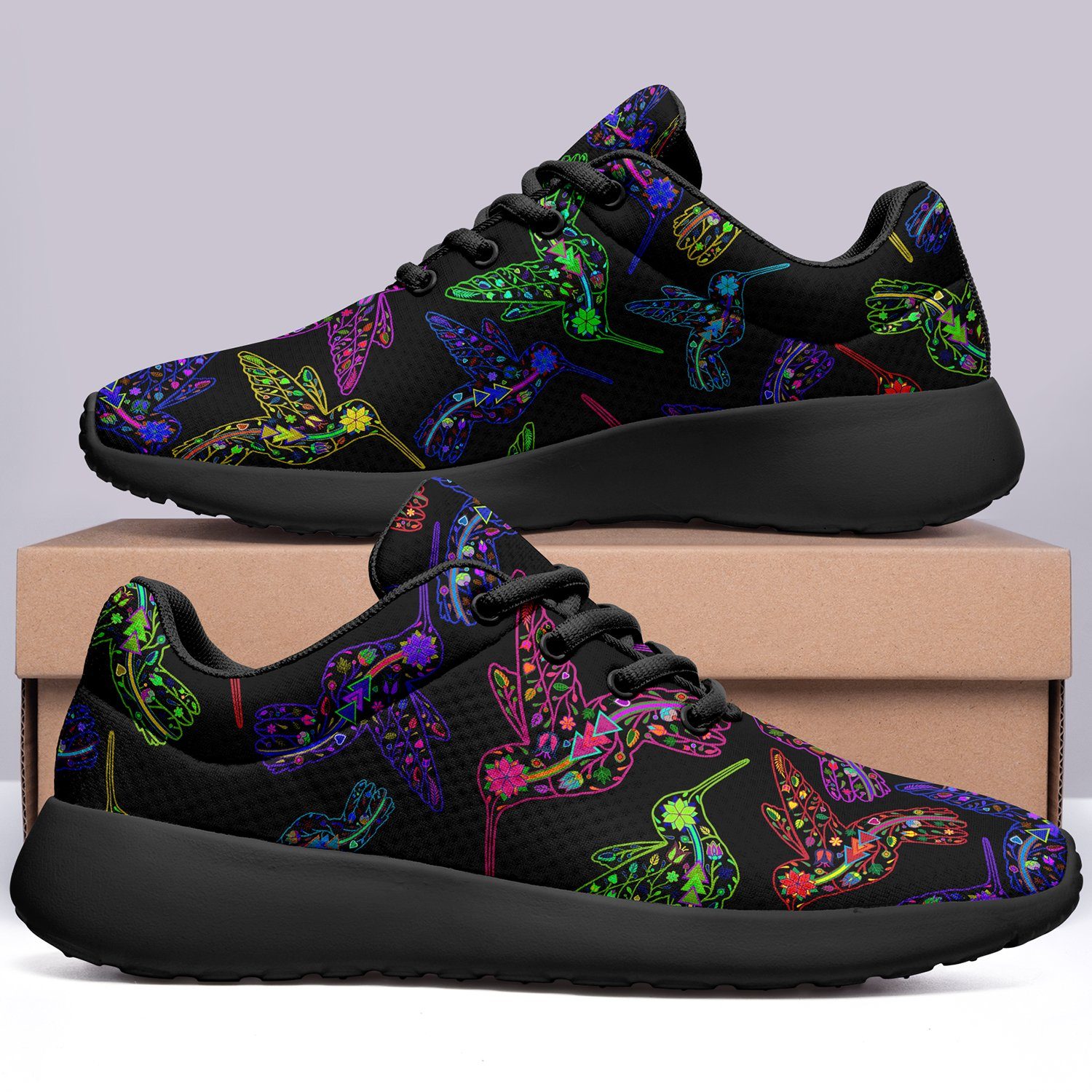 Floral Hummingbird Ikkaayi Sport Sneakers ikkaayi Herman 