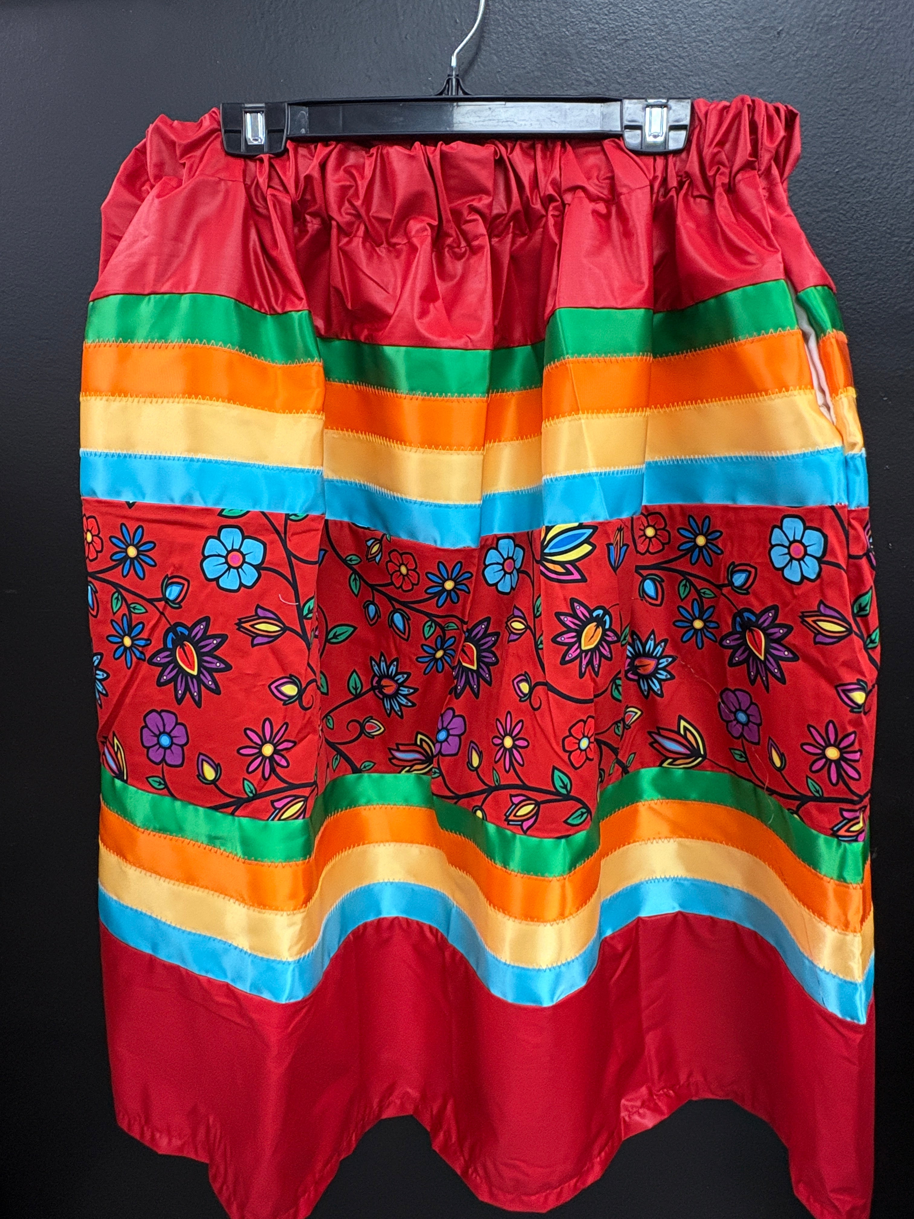 Prairie Paintbrush Ribbon Skirt