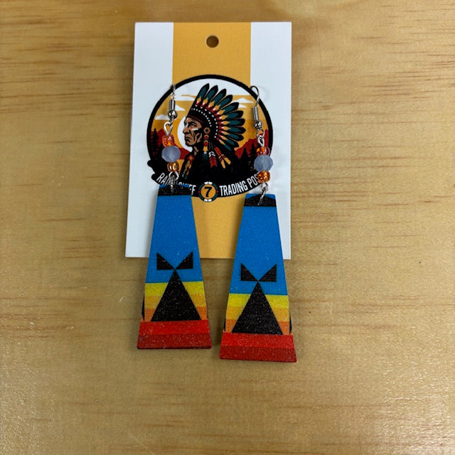 Geometric Tipi Earrings