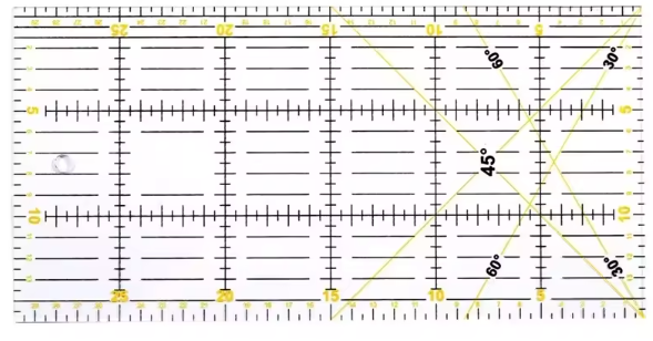 Quilting Ruler 5 Pc Set Square Shaped