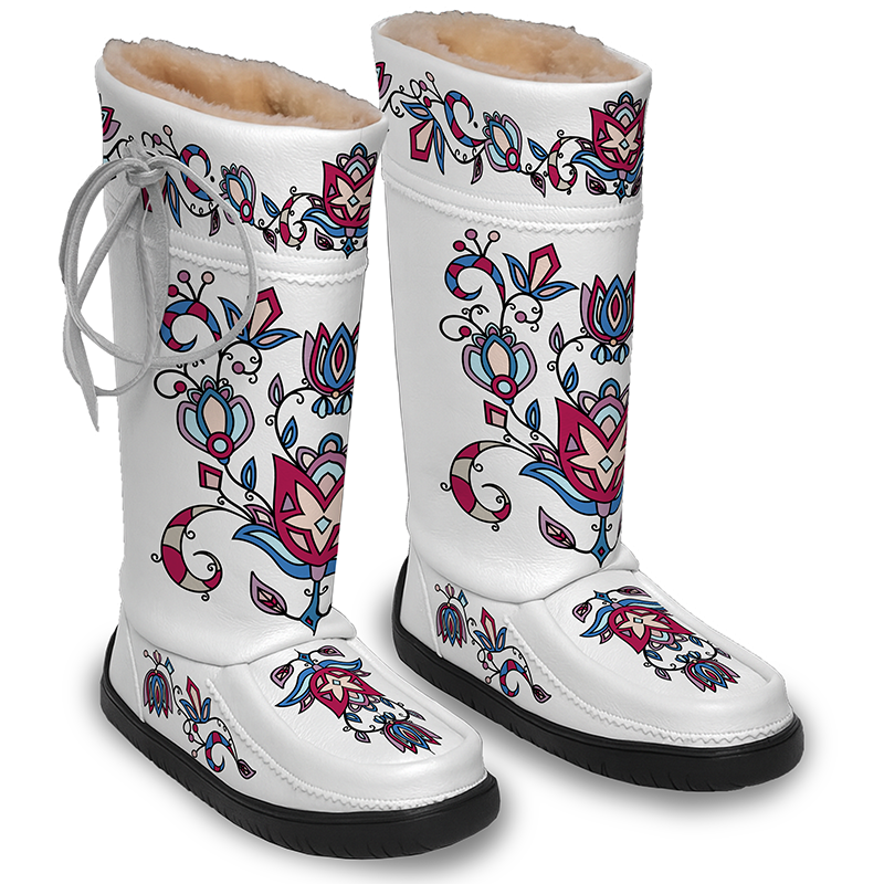 Northern Ember White Tall Style MocLux EU37 (Clearance)