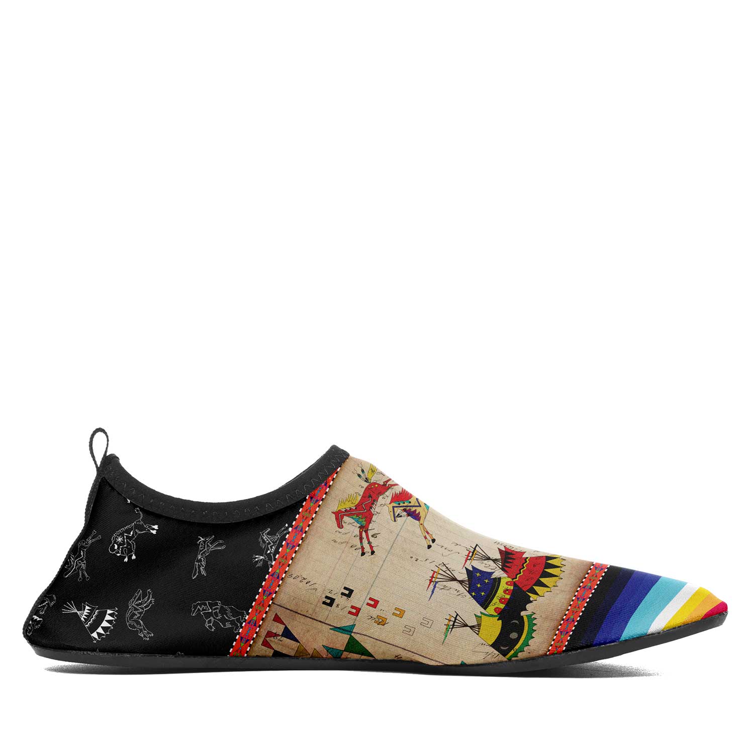 Horses Running Black Sky Sockamoccs