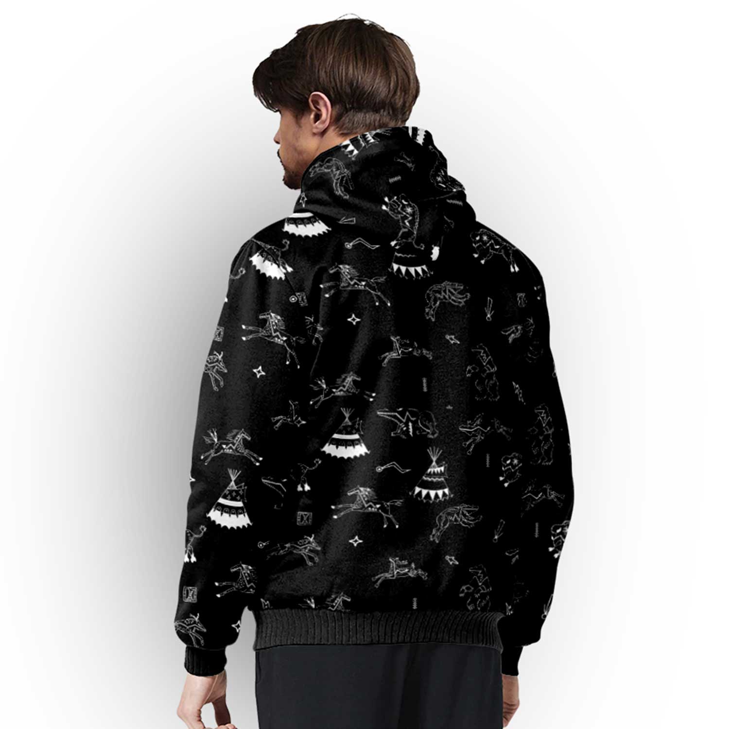 Ledger Dabbles Black Sherpa Hoodie