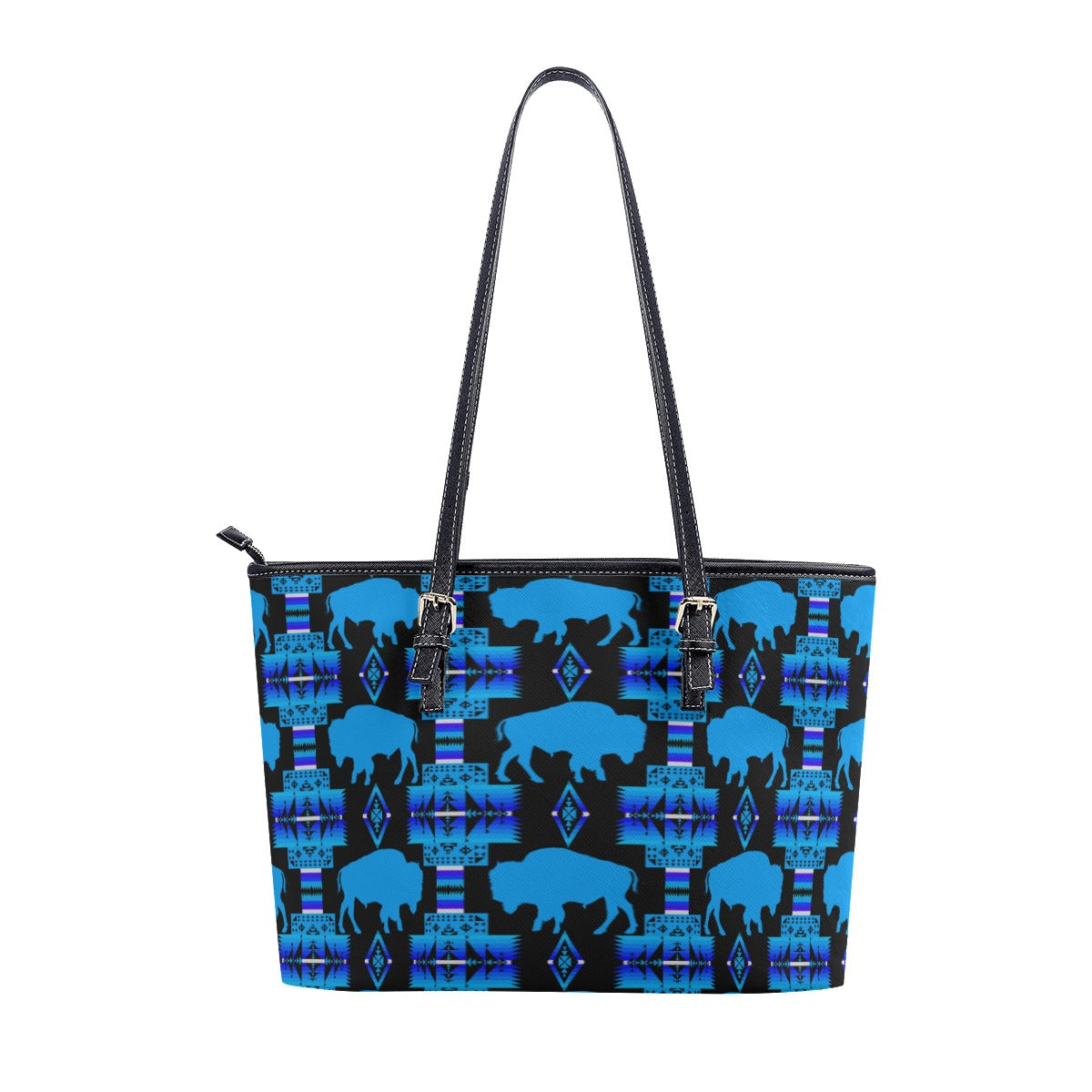 Midnight Buffalo Tote Handbag