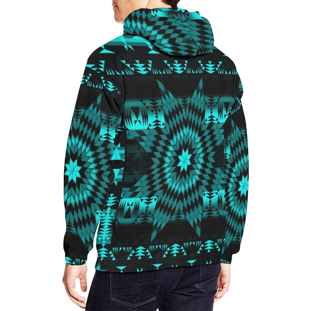 Black Sky Star All Over Print Hoodie