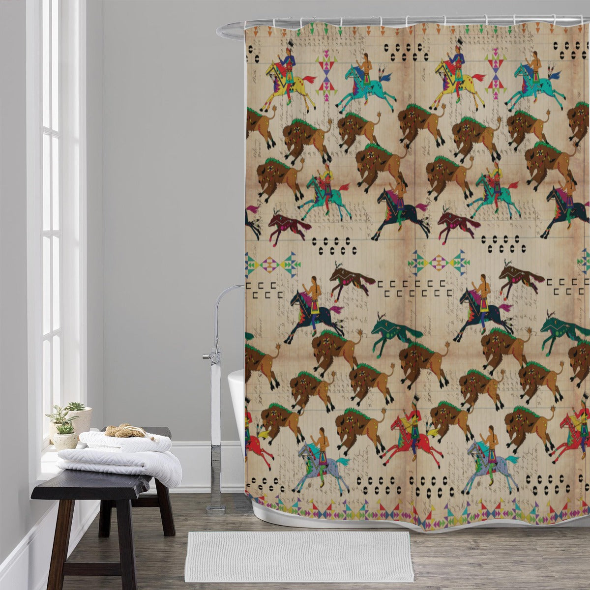 The Hunt Shower Curtain (59 inch x 71 inch)