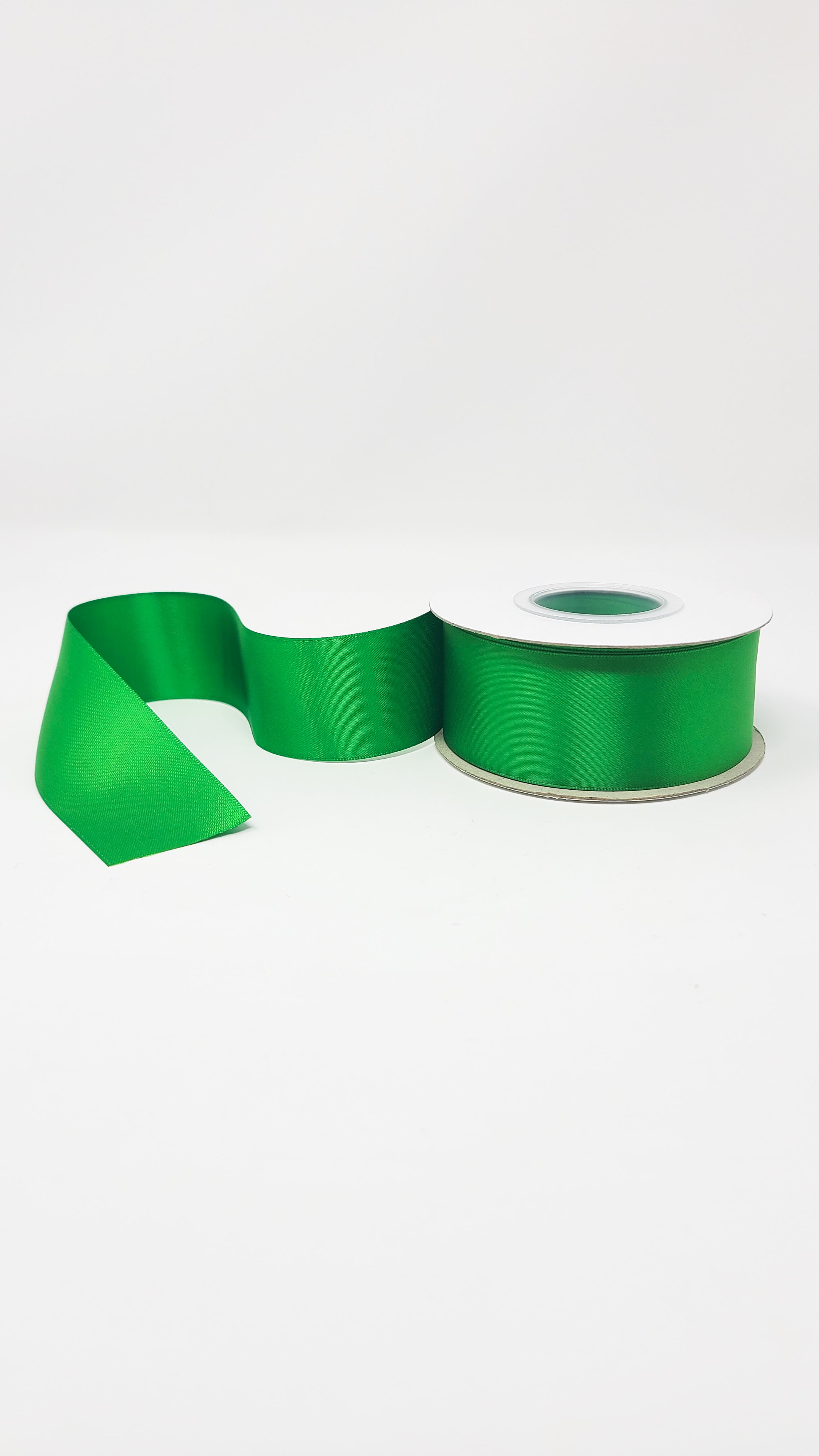 Classic Green - Double Face 1.5 inch Solid Colored Ribbon