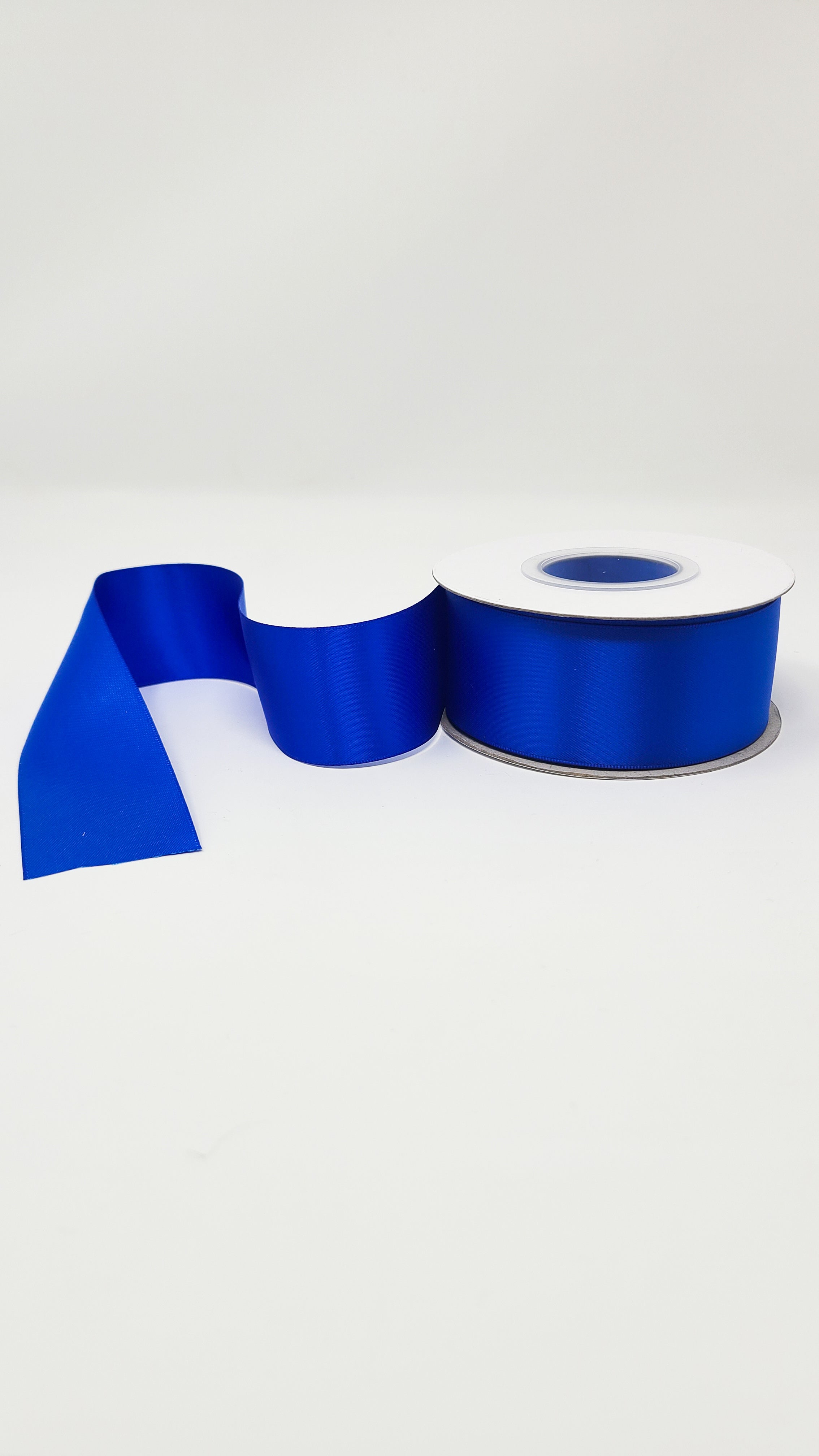 Electric Blue - Double Face 1.5 inch Solid Colored Ribbon