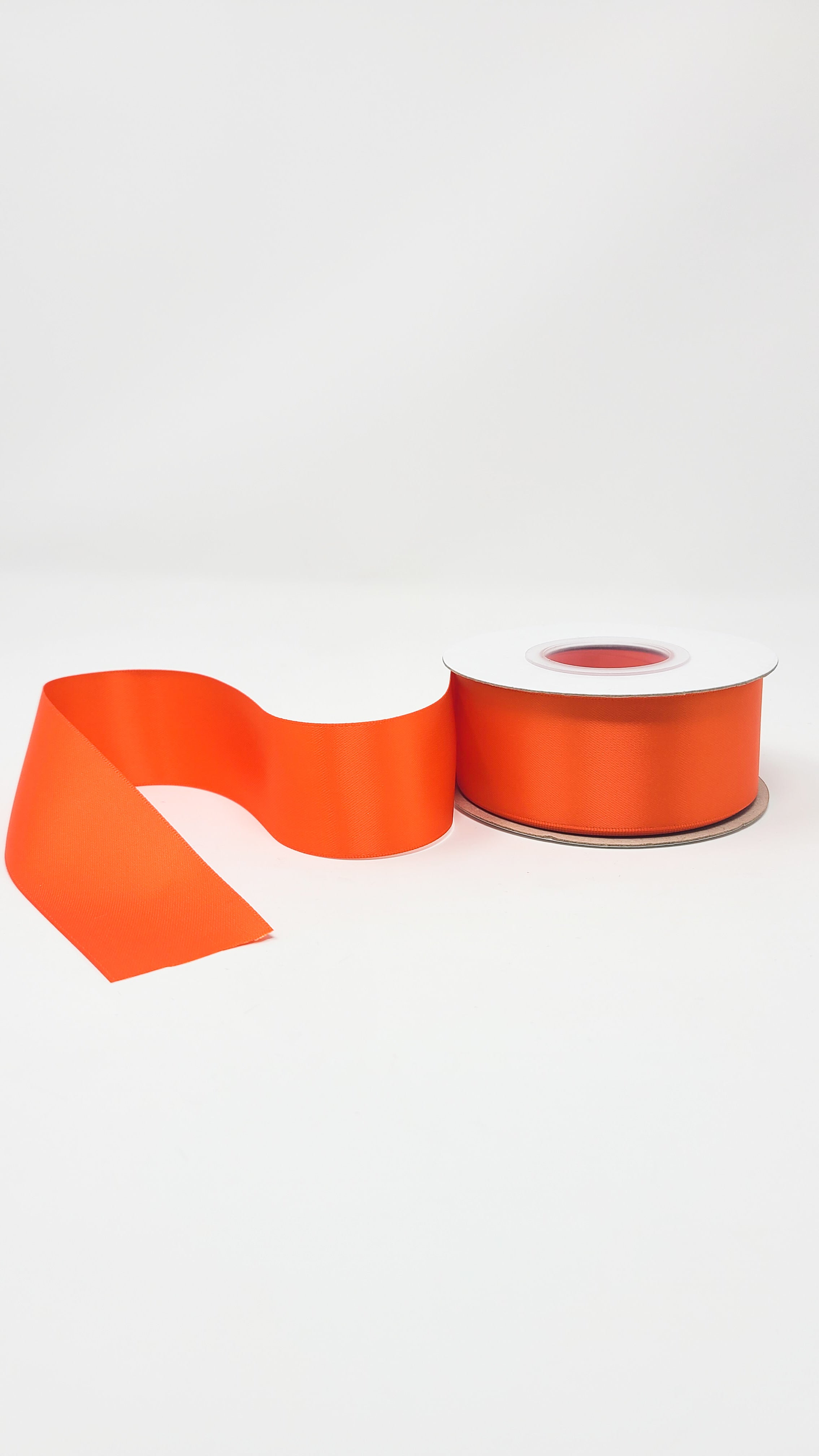 Autumn Orange - Double Face 1.5 inch Solid Colored Ribbon