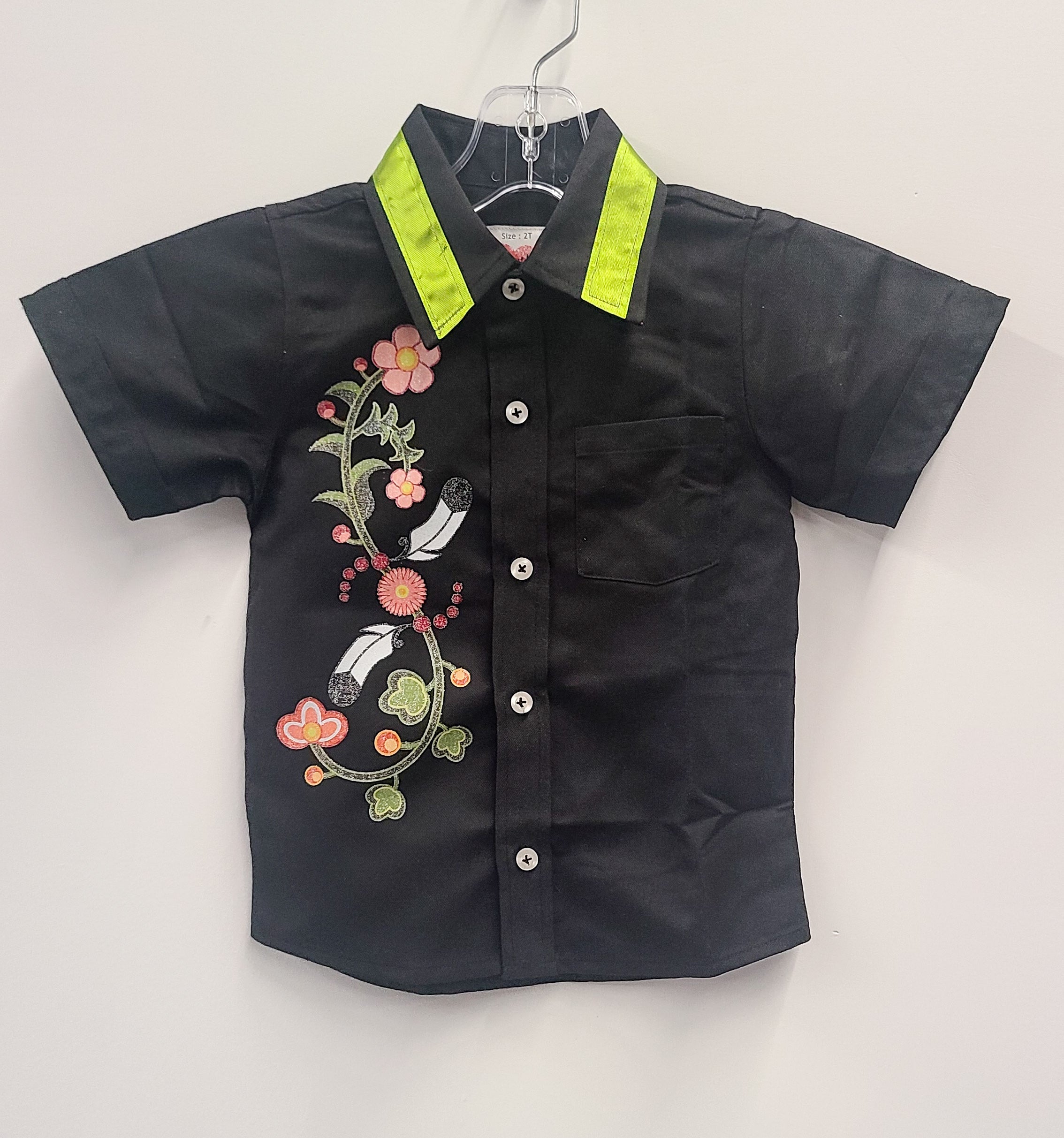 Toddlers Button Up Collared Shirts- 2T