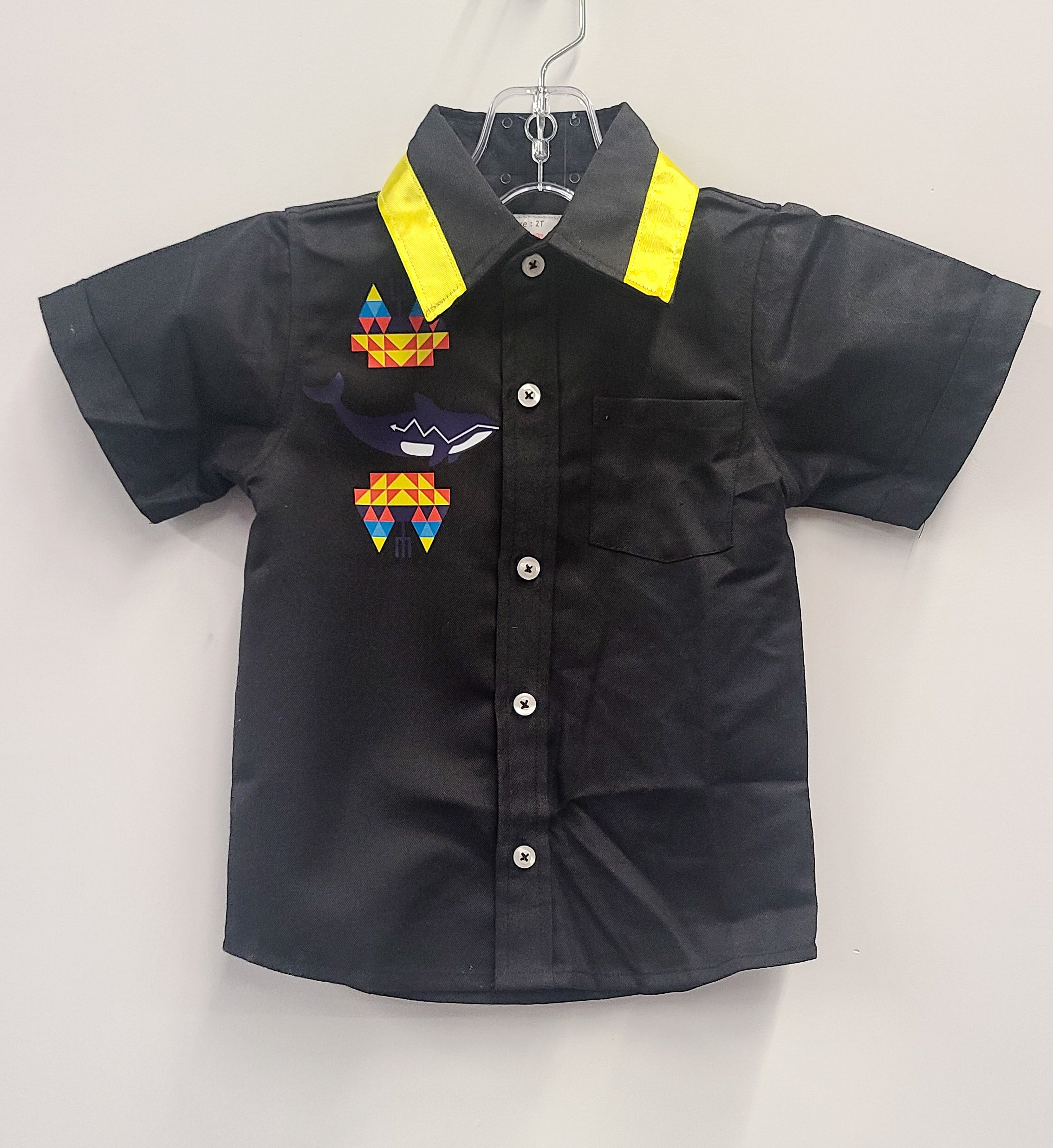 Toddlers Button Up Collared Shirts- 2T