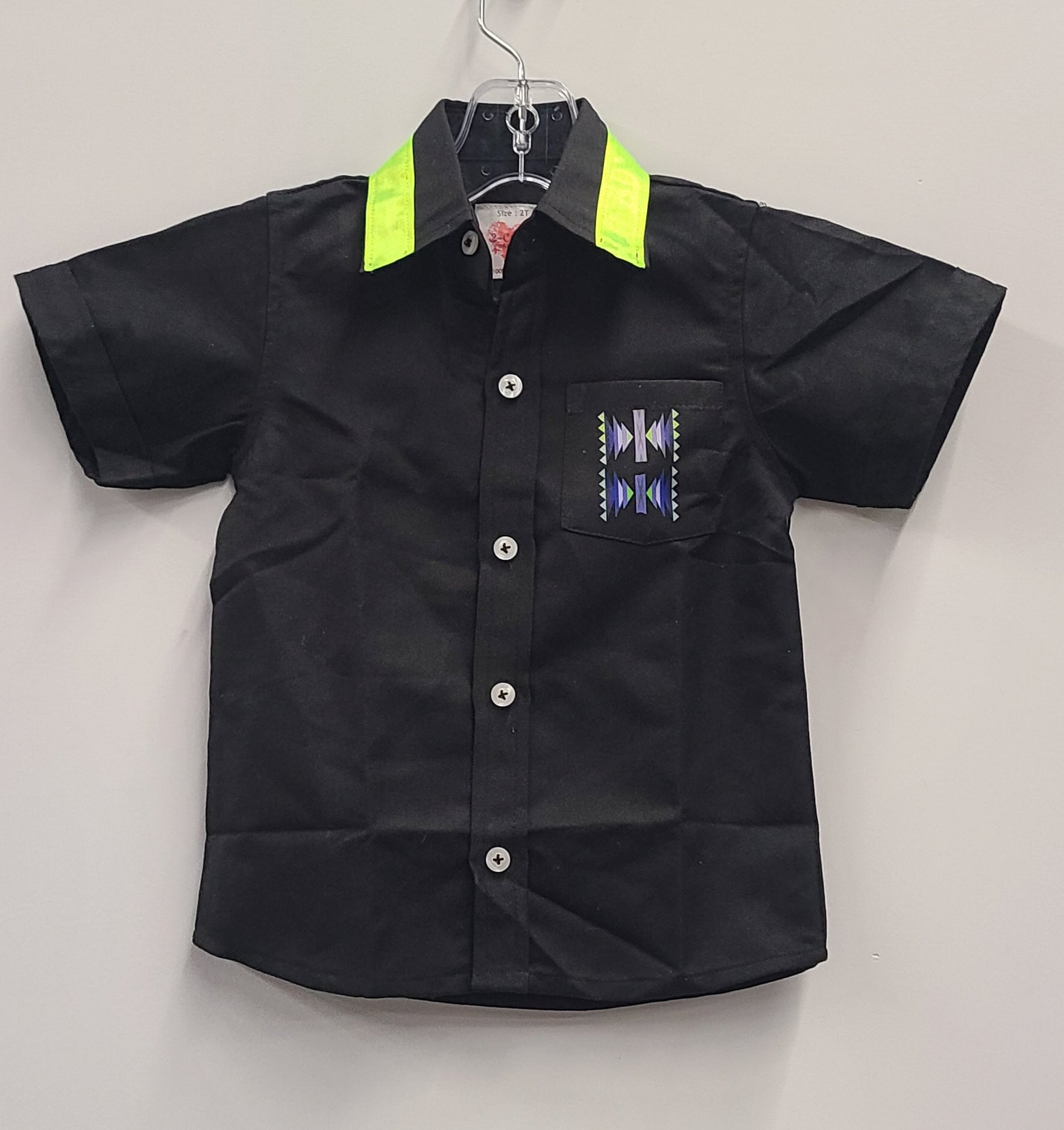 Toddlers Button Up Collared Shirts- 2T