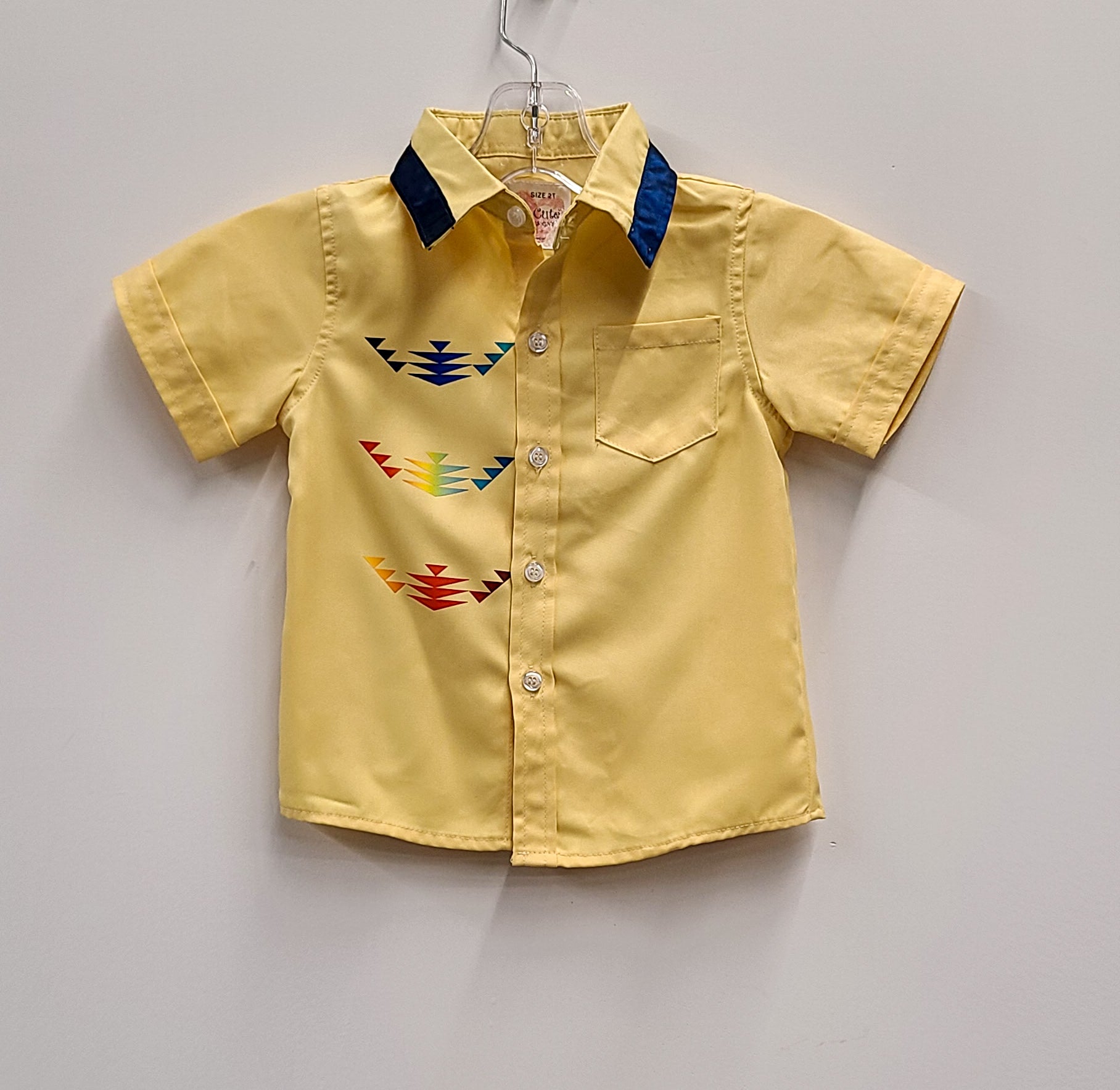 Toddlers Button Up Collared Shirts- 2T