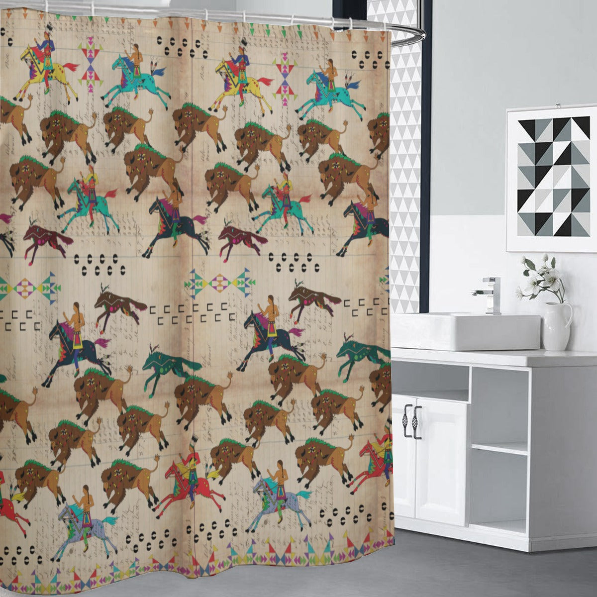 The Hunt Shower Curtain (59 inch x 71 inch)