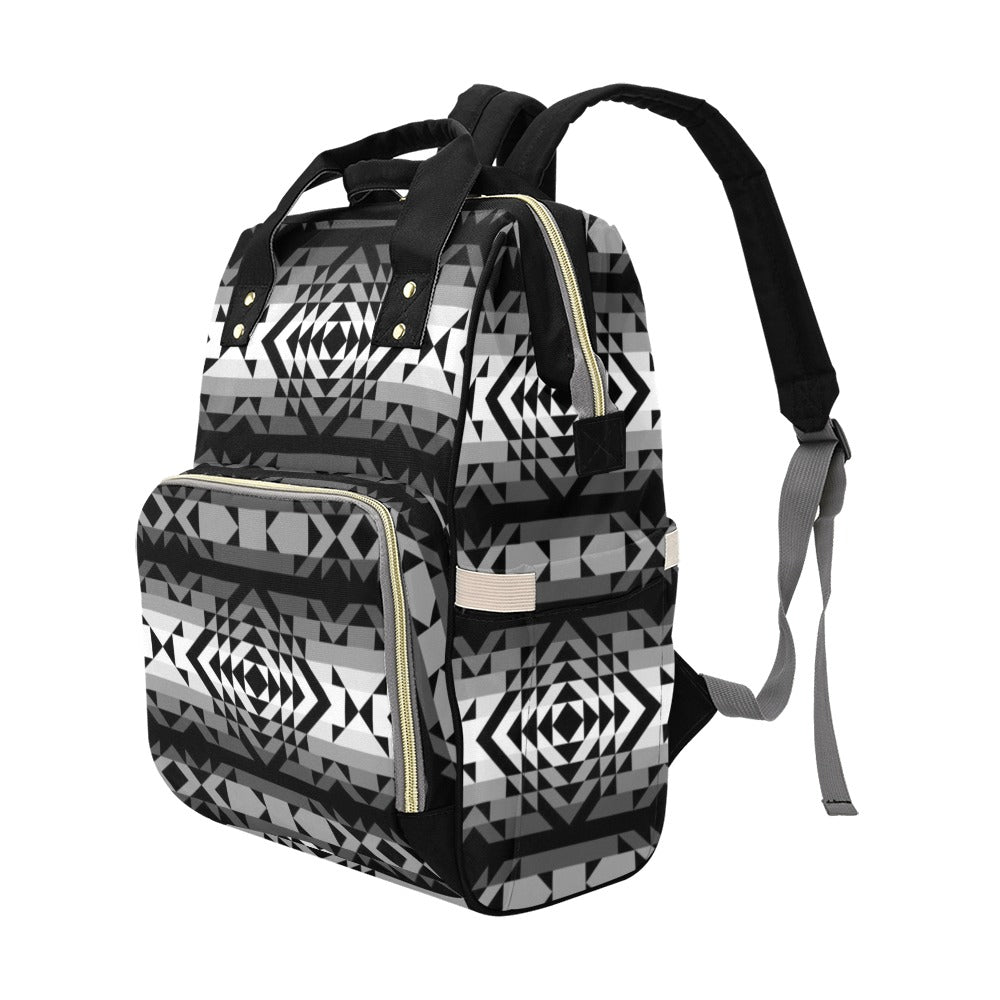 Black Rose Shadow Multi-Function Diaper Backpack