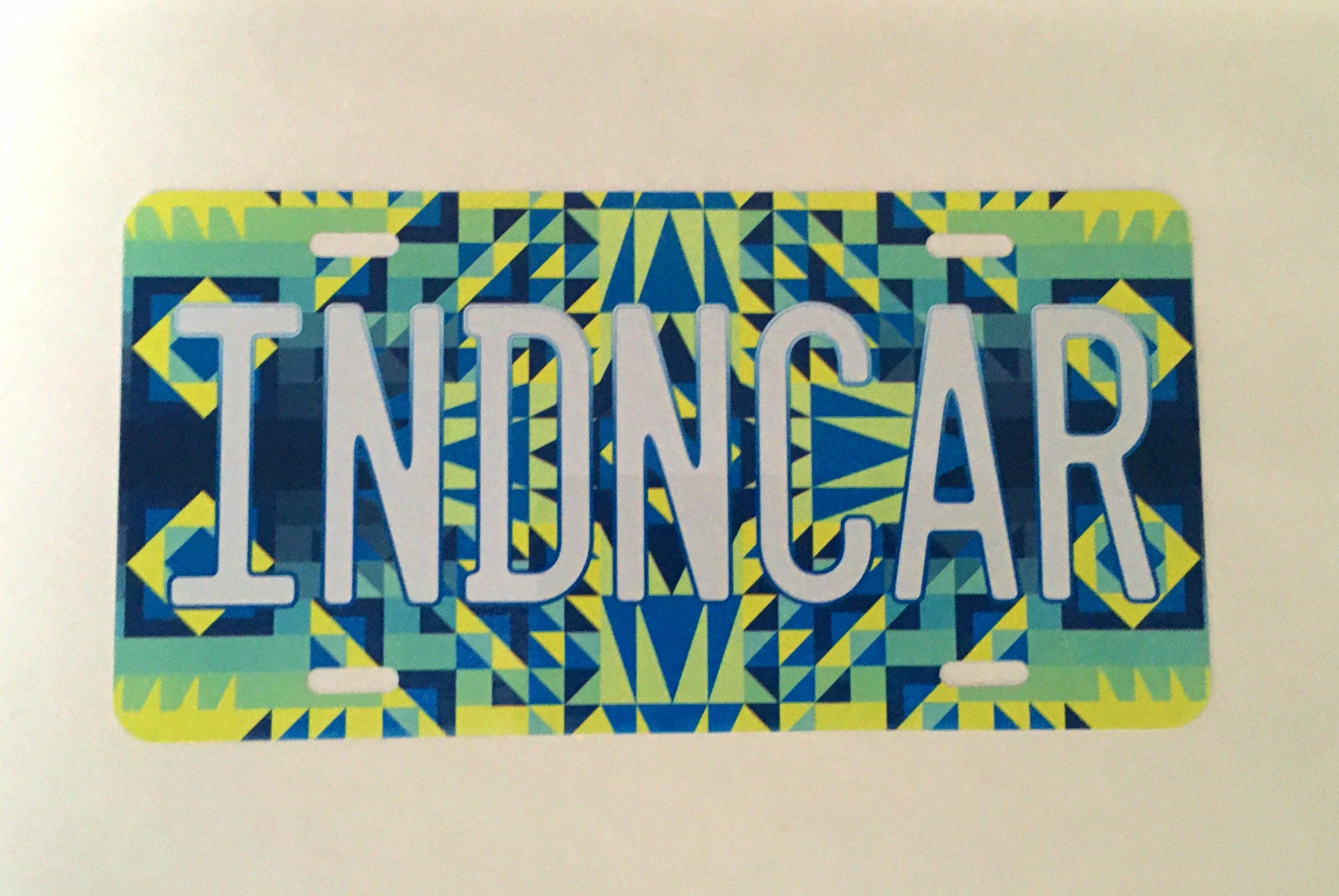 INDNCAR Green Vanity Plate