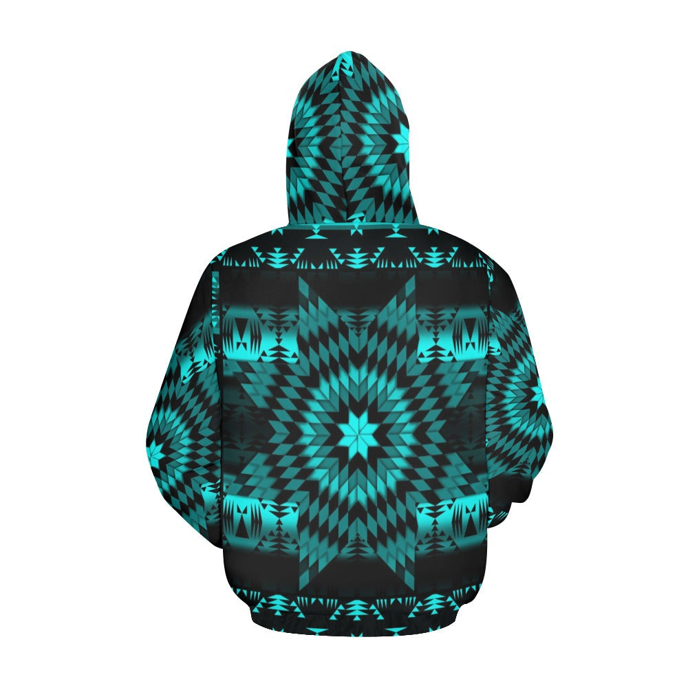 Black Sky Star All Over Print Hoodie