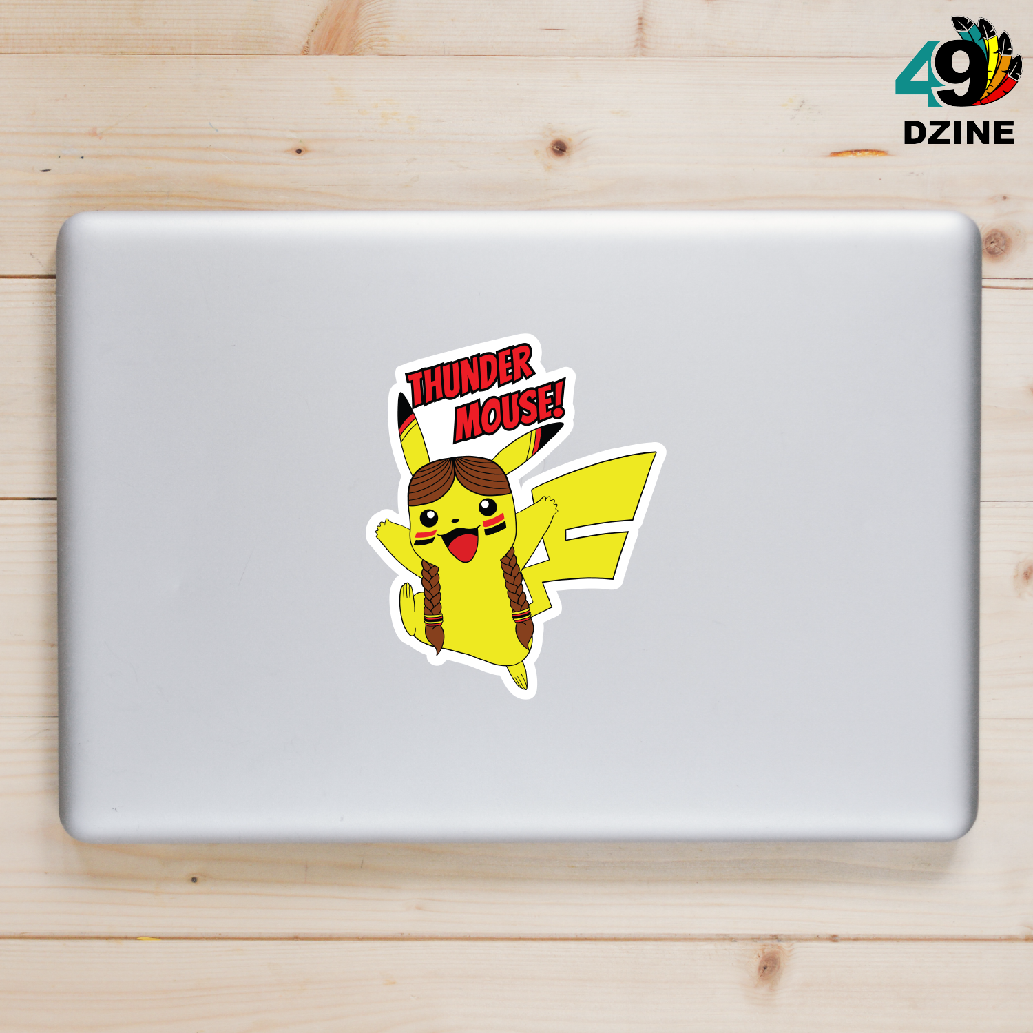 Thunder Mouse Leaping Sticker