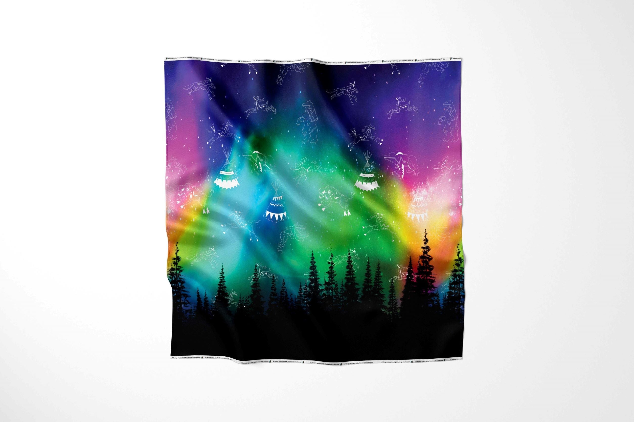 Aurora Medicine Animals Cotton Fabric by the Yard