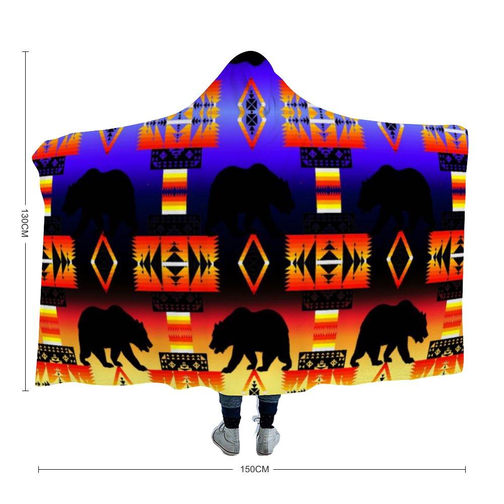 Bear Horizon Cloak Hooded Blanket 49 Dzine Youth Size - 51"x60" 