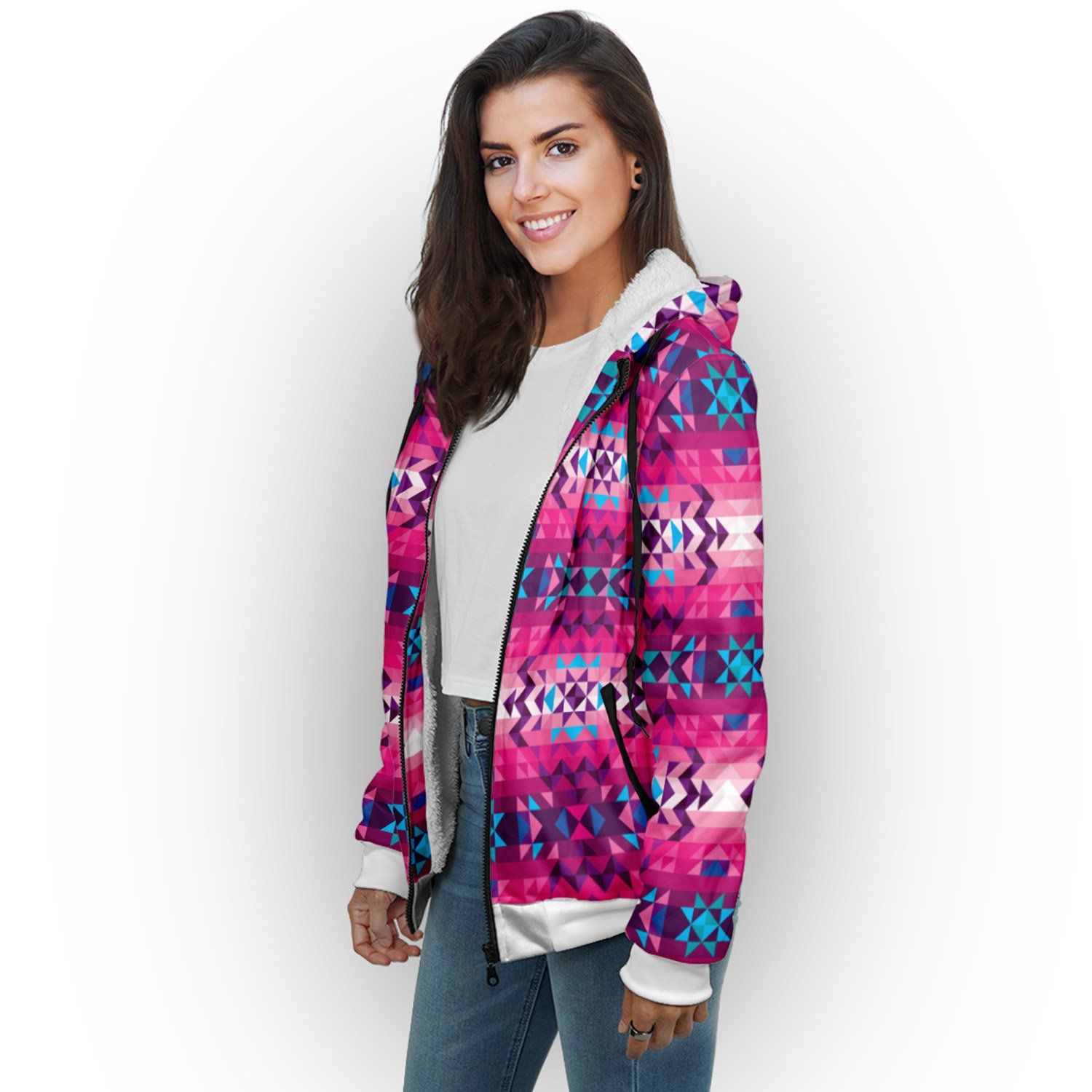 Bright Wave Sherpa Hoodie hoodie Herman 