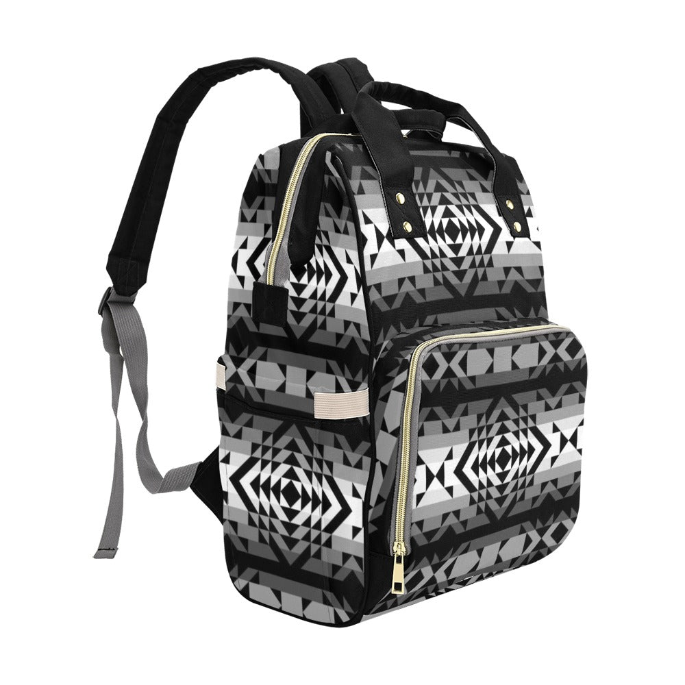 Black Rose Shadow Multi-Function Diaper Backpack