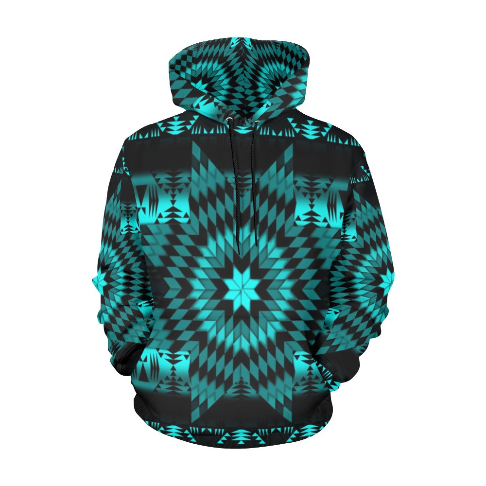 Black Sky Star All Over Print Hoodie