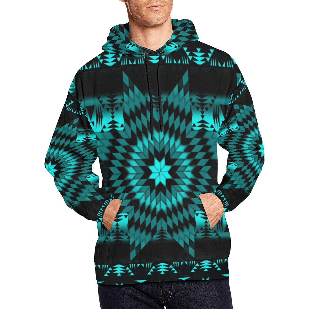 Black Sky Star All Over Print Hoodie