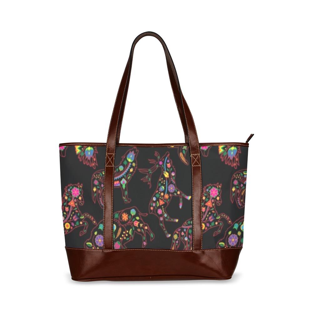 Floral Animals Tote Handbag (Model 1642) handbag e-joyer 