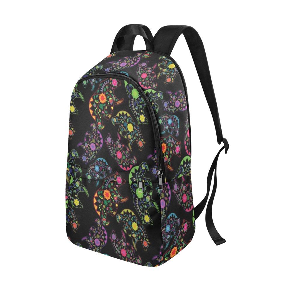 Floral Bear Fabric Backpack for Adult (Model 1659) Casual Backpack for Adult (1659) e-joyer 