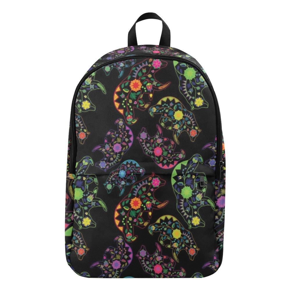 Floral Bear Fabric Backpack for Adult (Model 1659) Casual Backpack for Adult (1659) e-joyer 